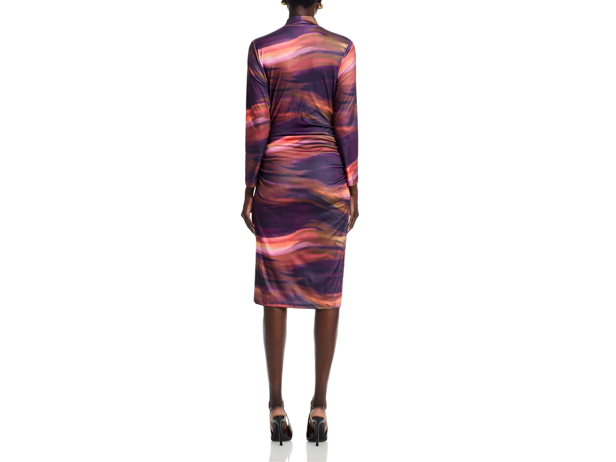 Mock Neck Jersey Dress — Image 4