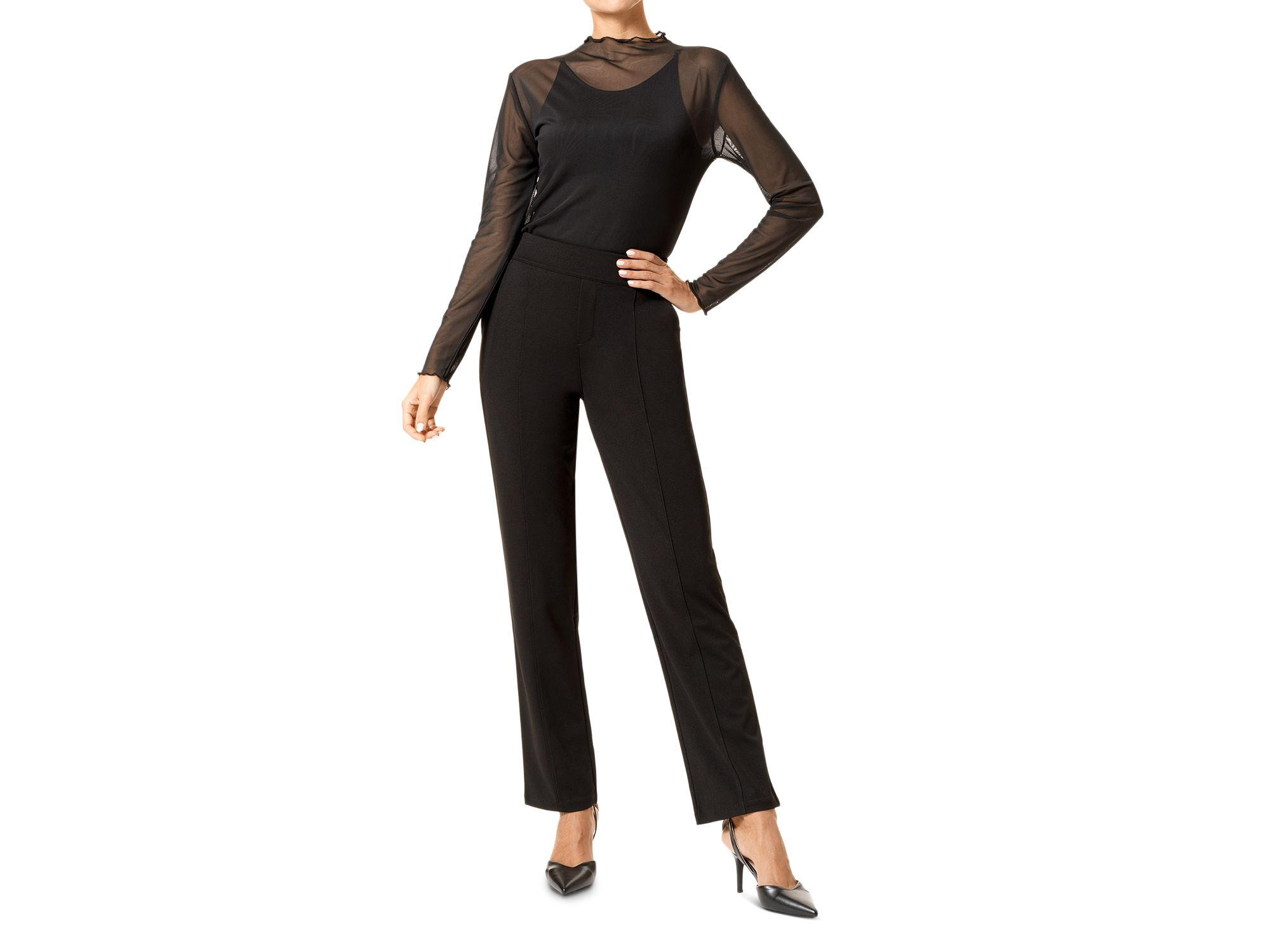 Ponte Pull On Trousers — Image 4