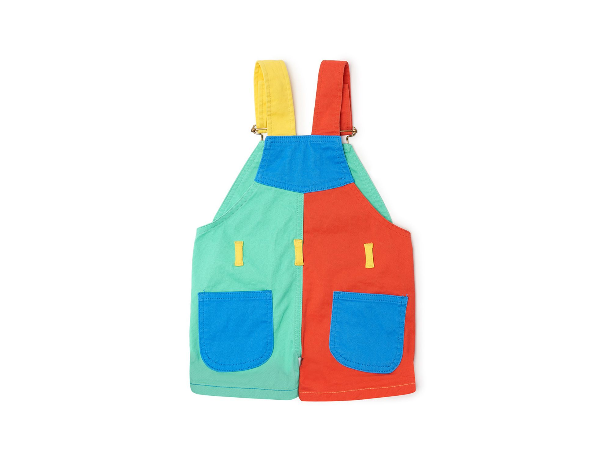 Unisex Colorblock Overall Shorts — Image 3