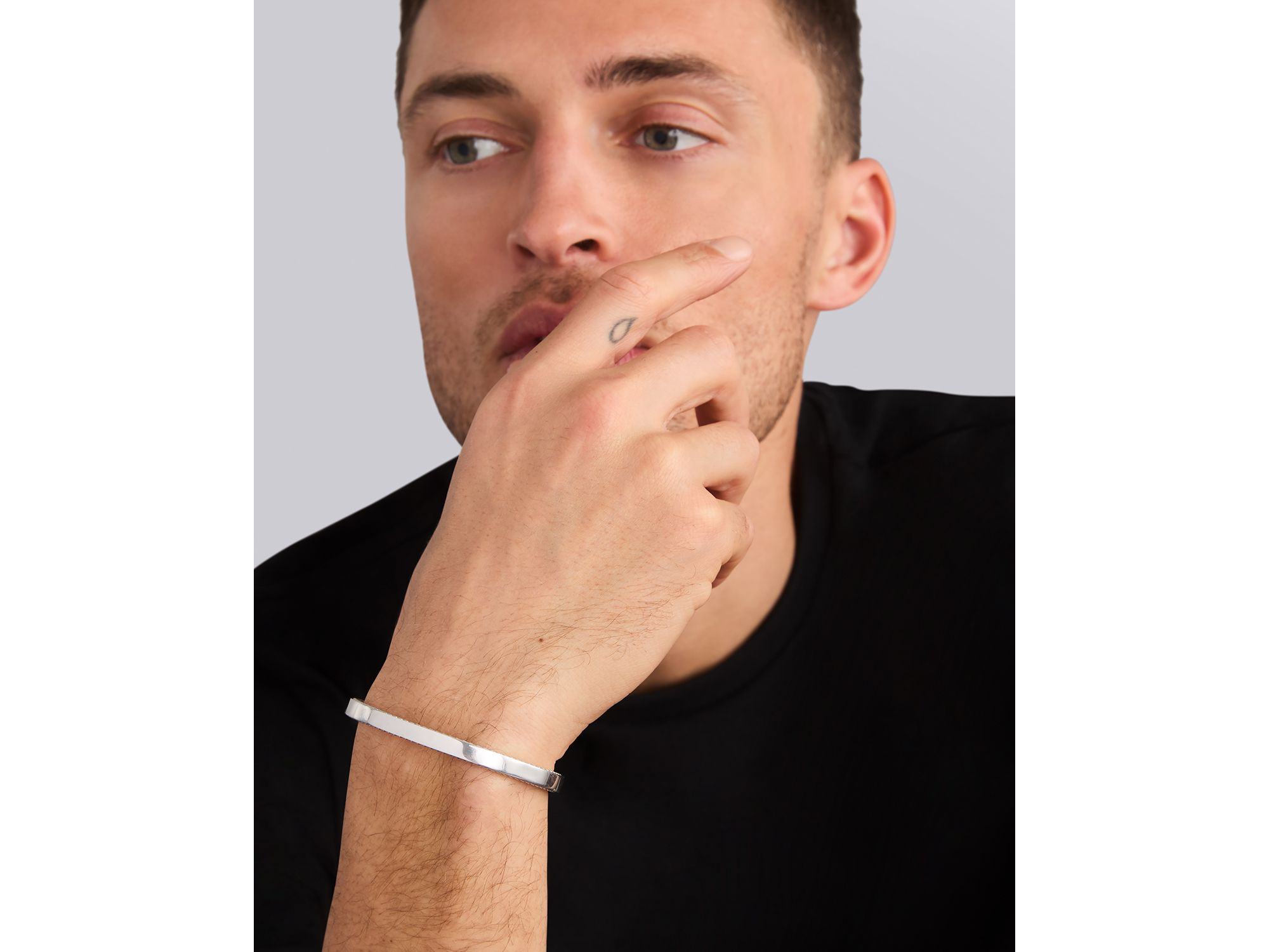 Men's Sterling Anthem Cuff Bracelet — Image 3