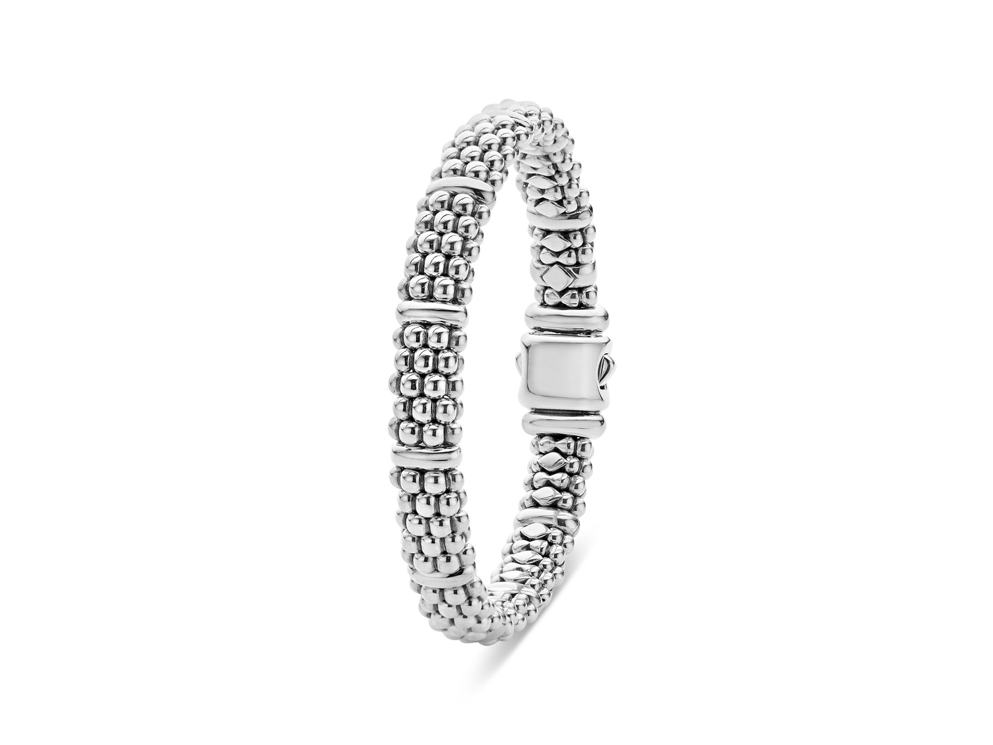Sterling Caviar Beaded Rope Bracelet — Image 5