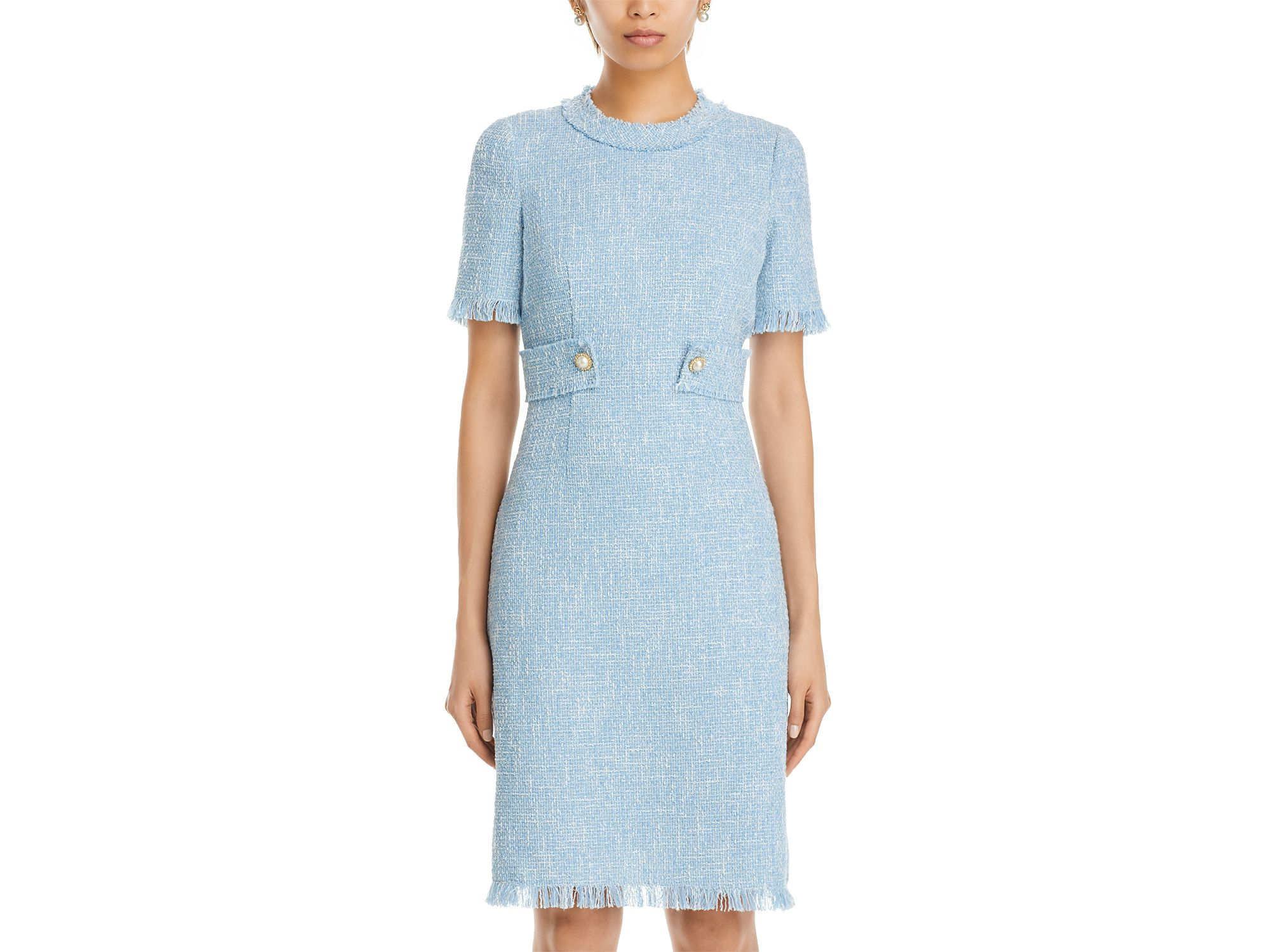 Bouclé Tweed Dress — Image 4