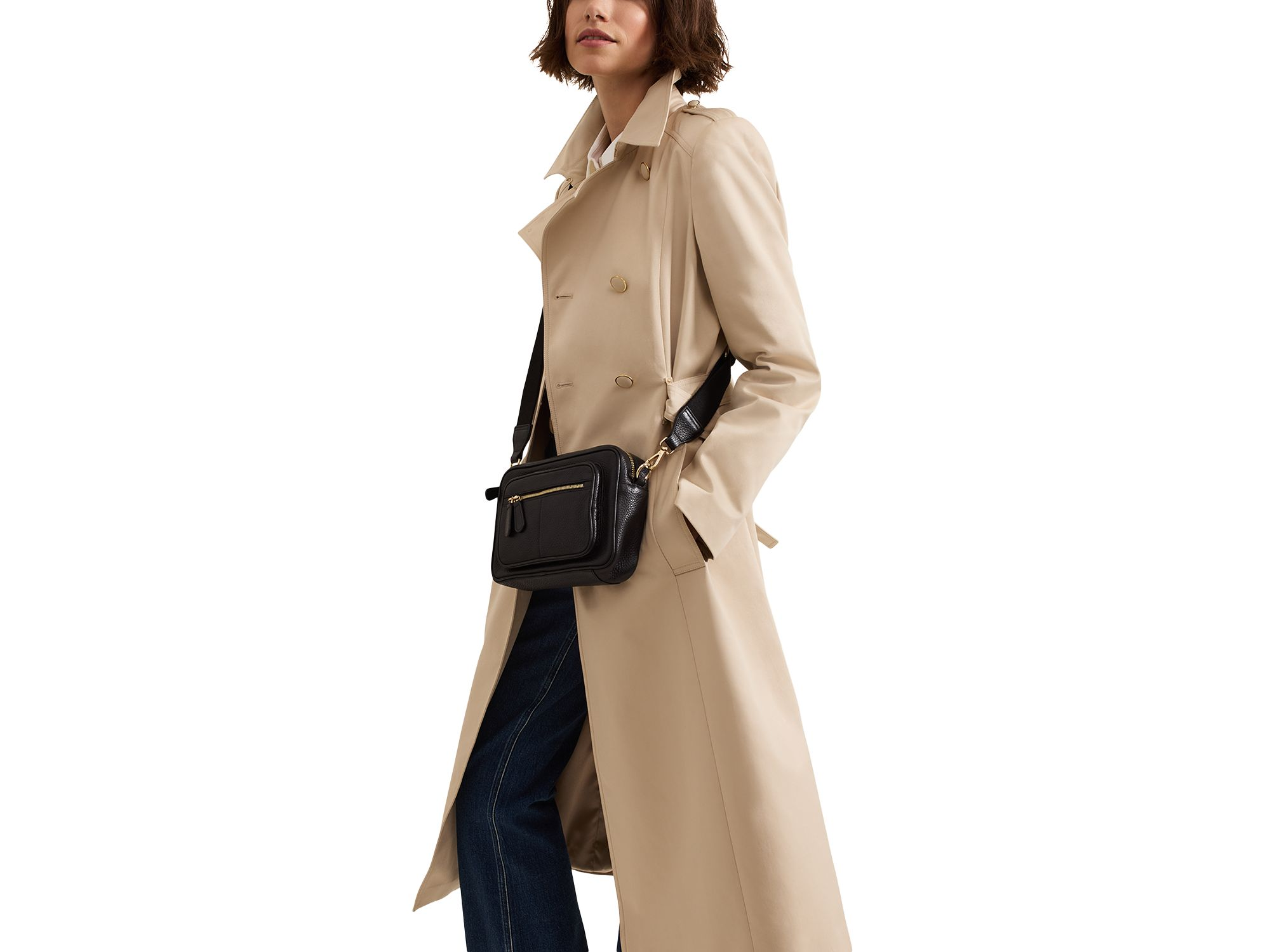 Cheryl Fitted Trench Button Up Jacket — Image 9