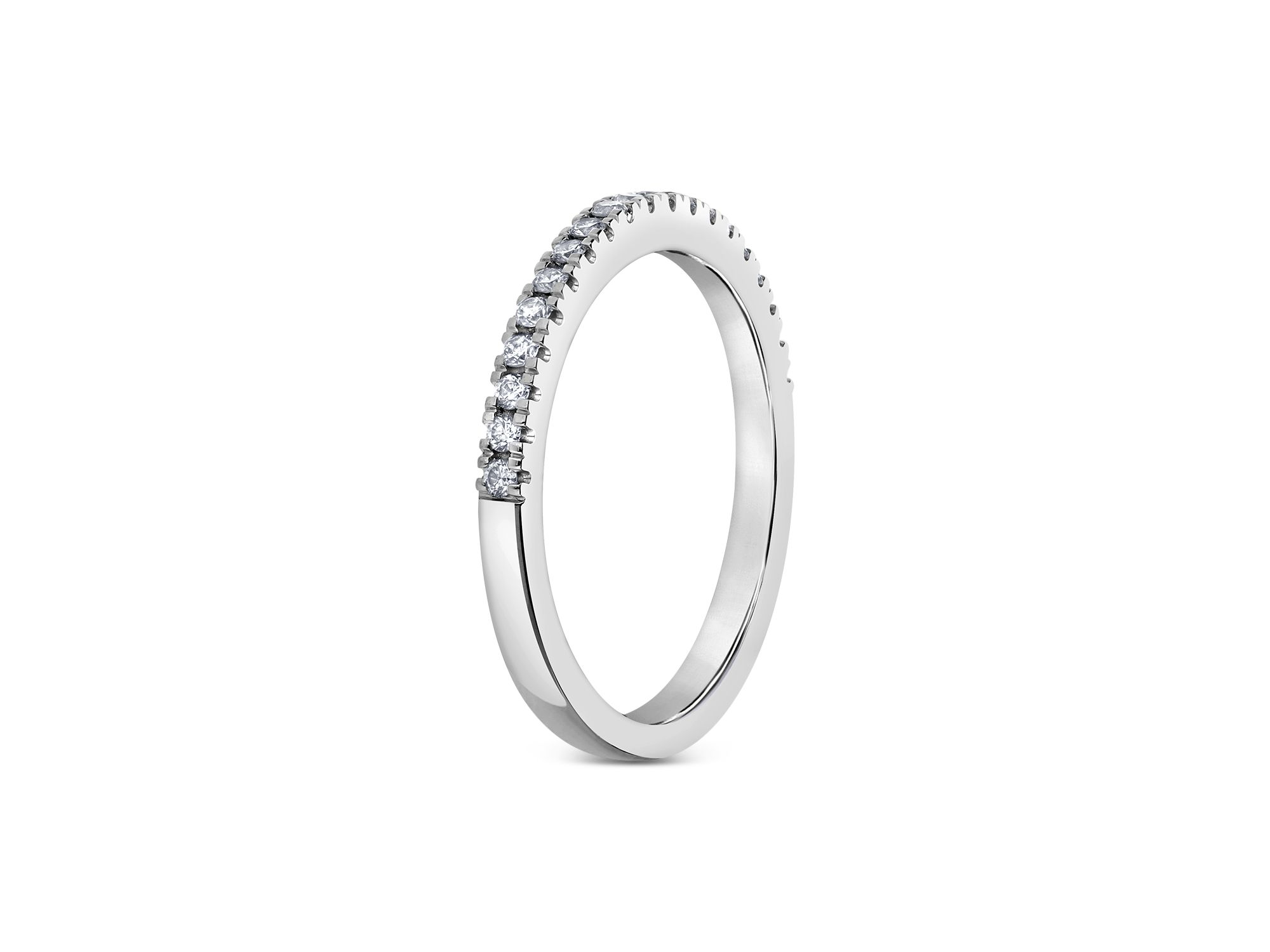 Certified Lab Grown Diamond Emerald Cut & Round Bridal Set in 18K White Gold, 4.50 tcw — Image 4