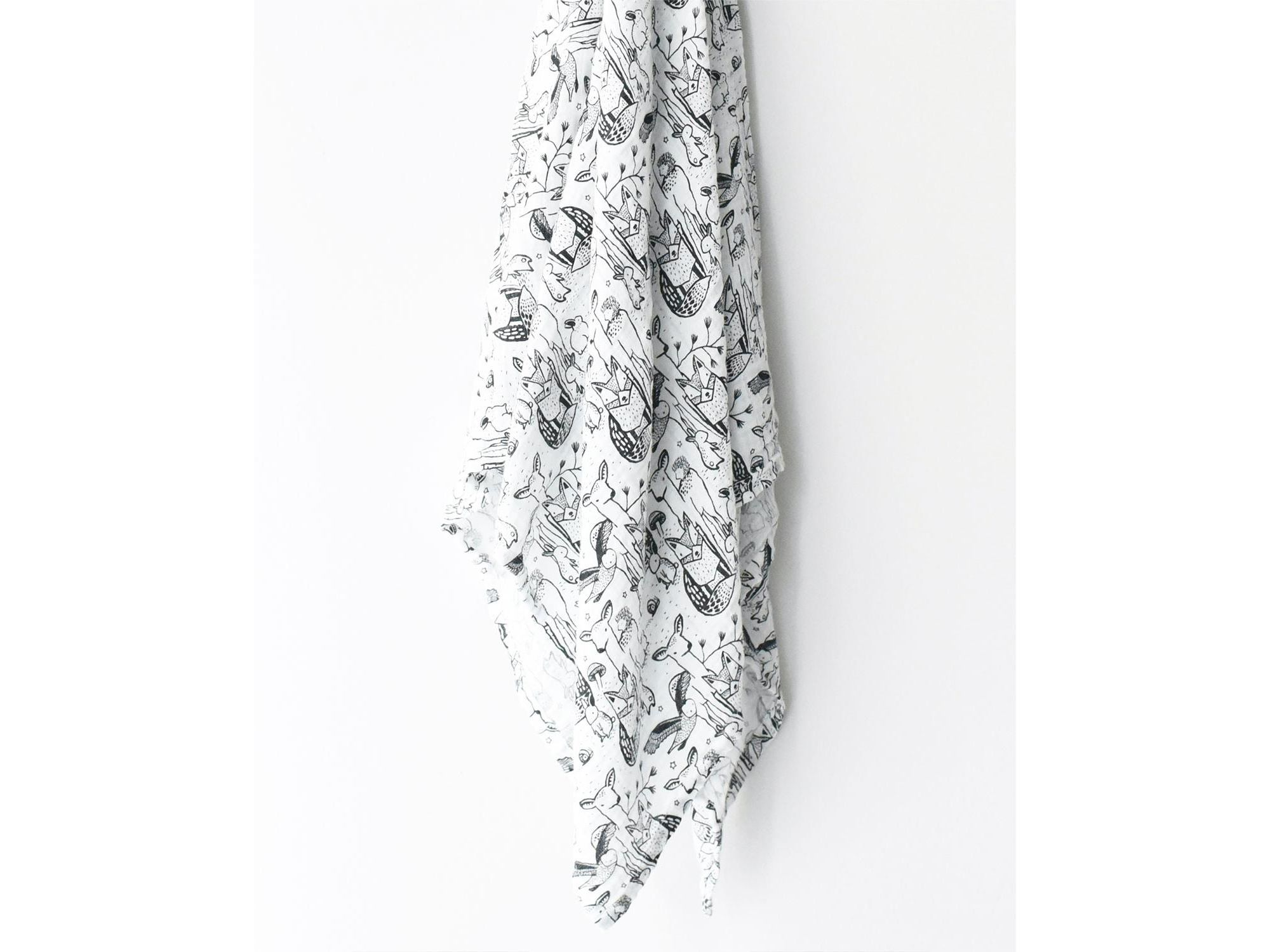 Organic Cotton Swaddle Blanket - Forest — Image 3