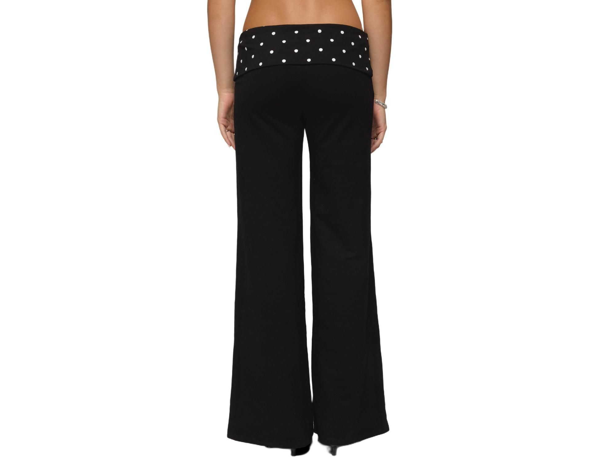Reeva Polka Dot Fold Over Pants — Image 3