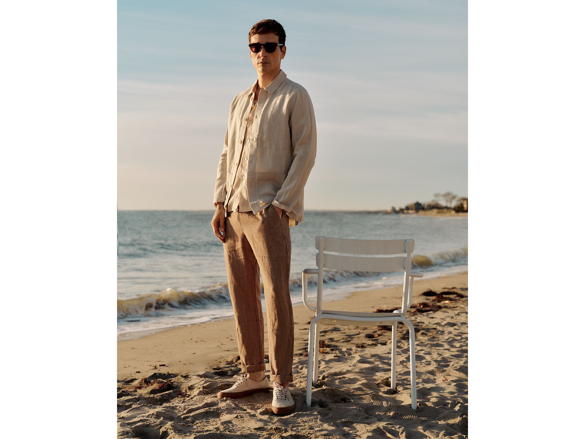 Bo Linen Regular Fit Drawstring Pants — Image 4