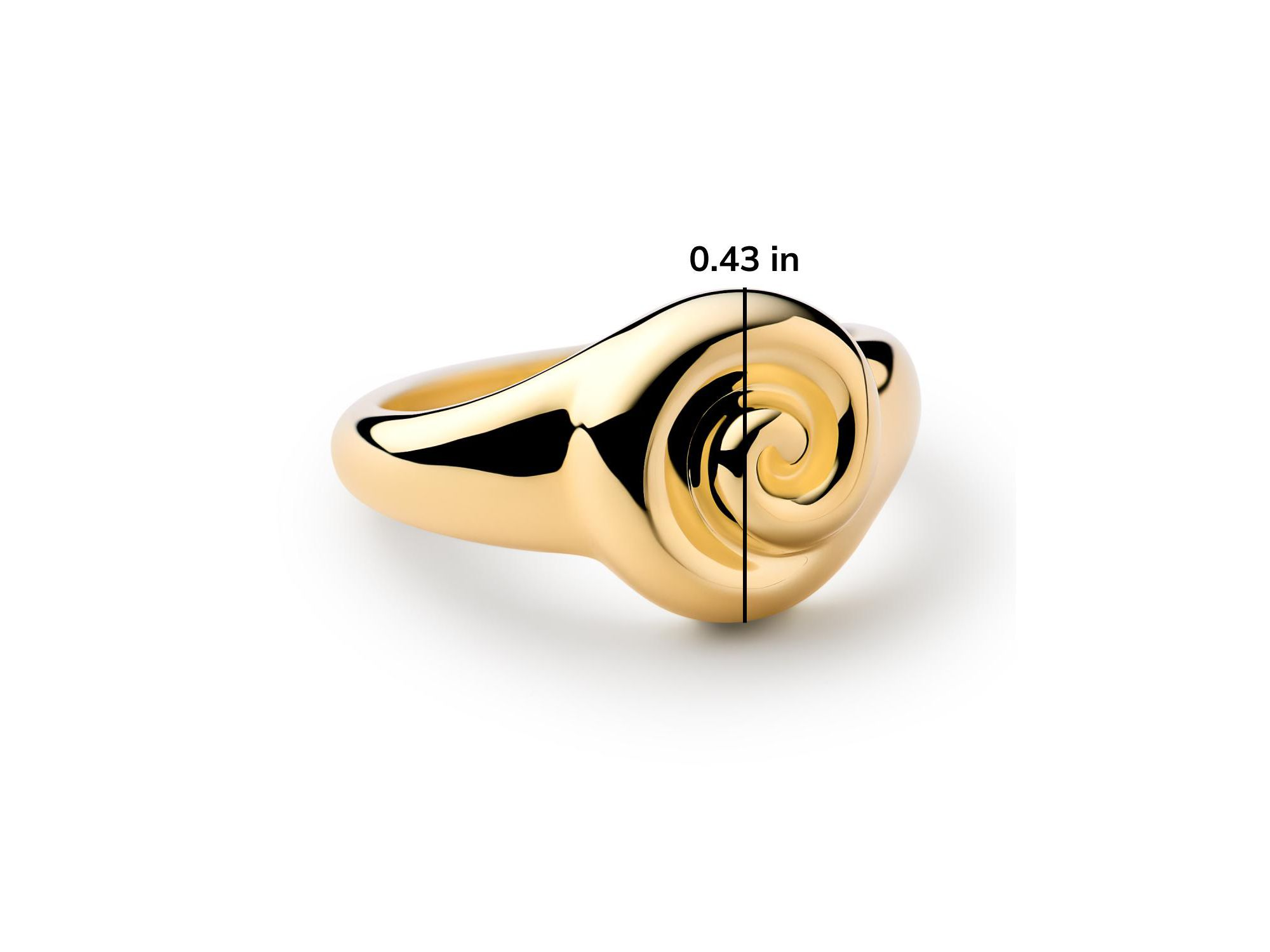 Ariel Gold Signet Ring — Image 4
