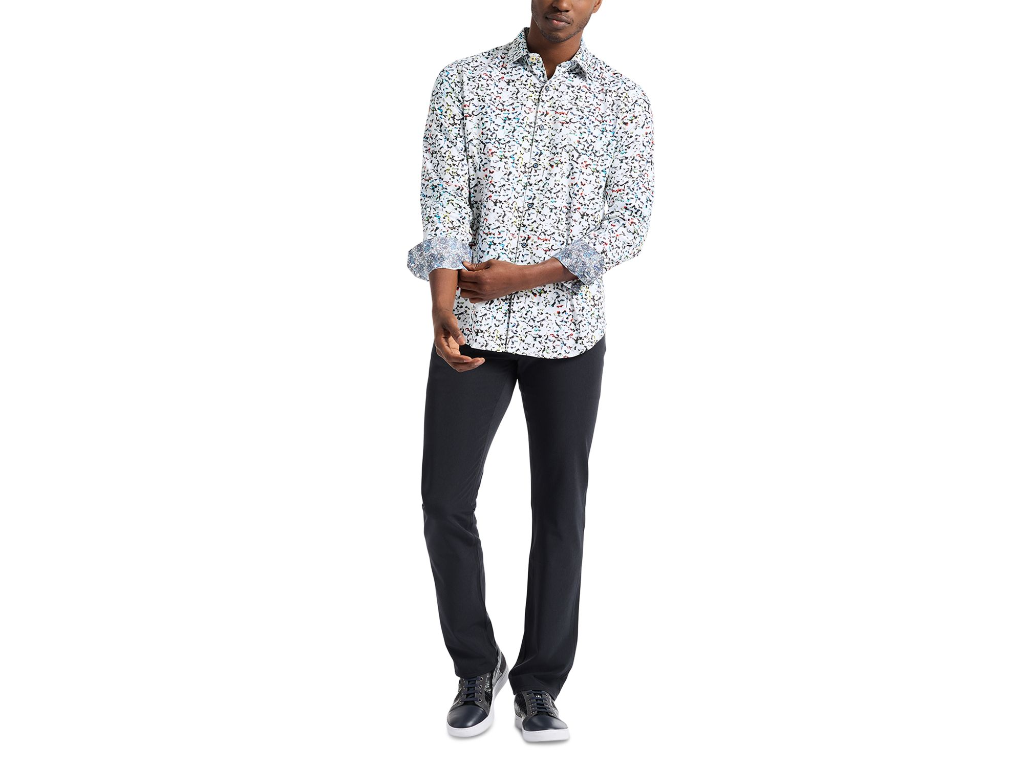 Lazlo Long Sleeve Woven Shirt — Image 6