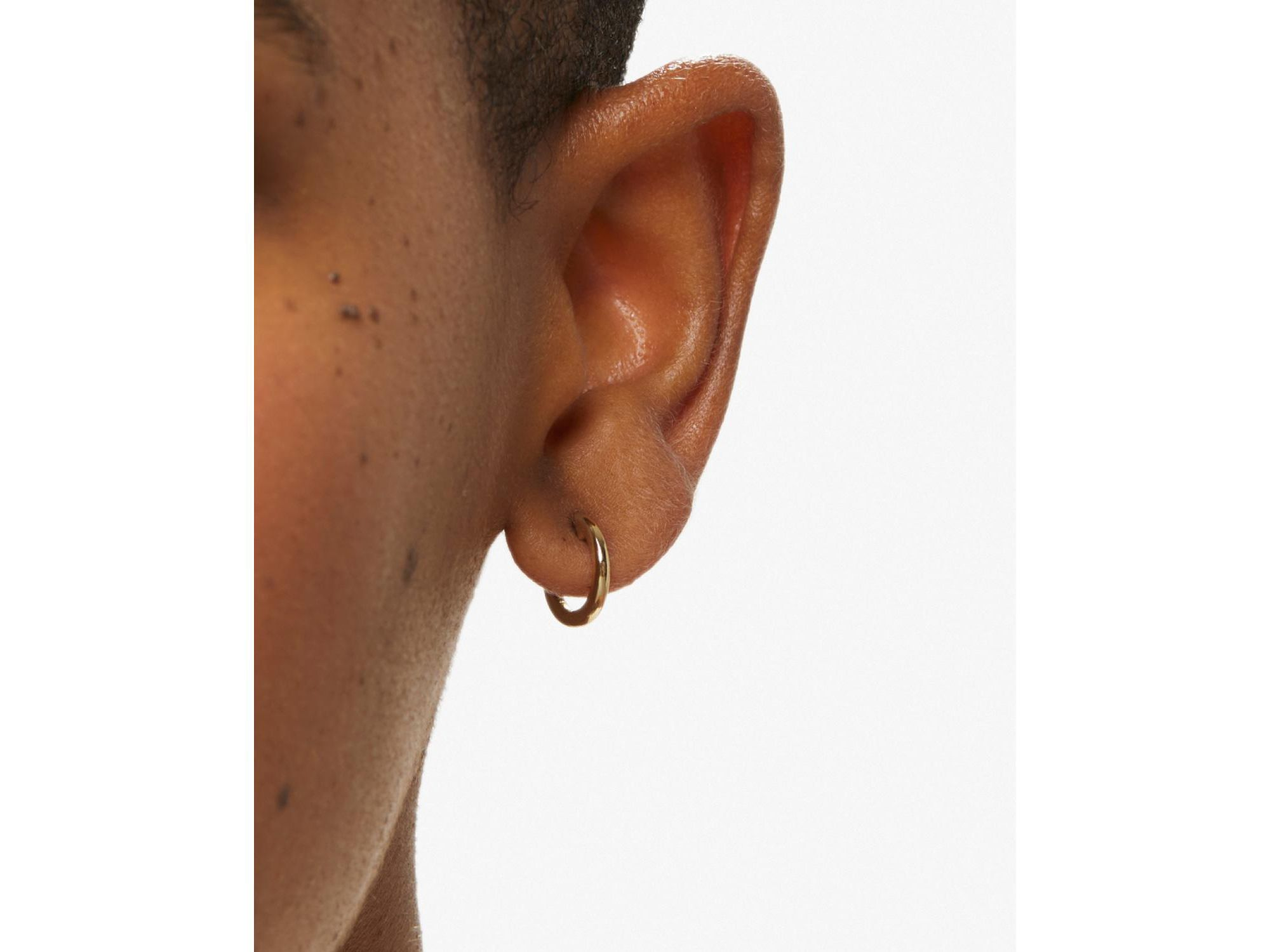 Sterling Silver - Mini Huggie Hoops Earring — Image 4