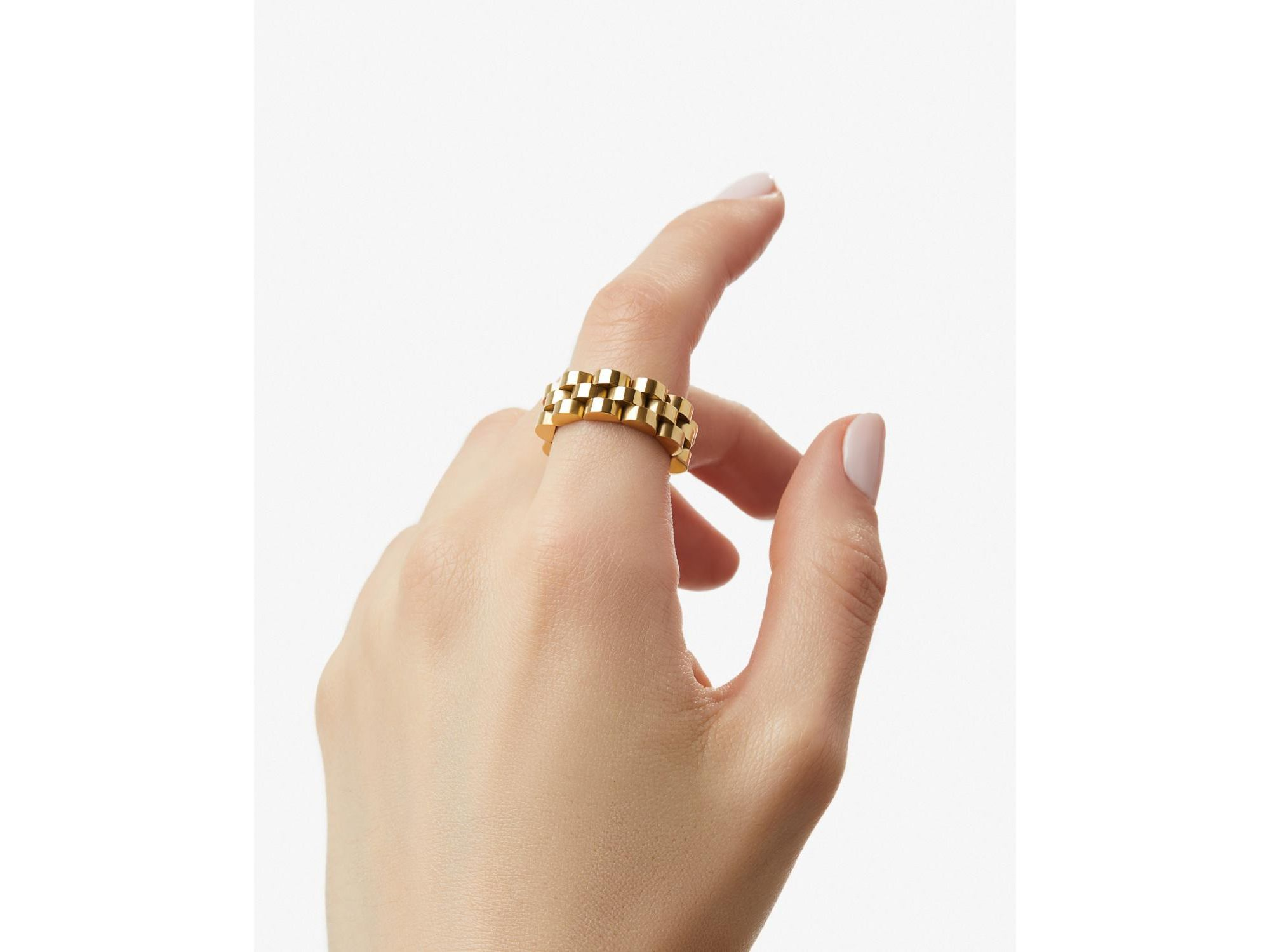 Gold Statement Parker Ring — Image 6