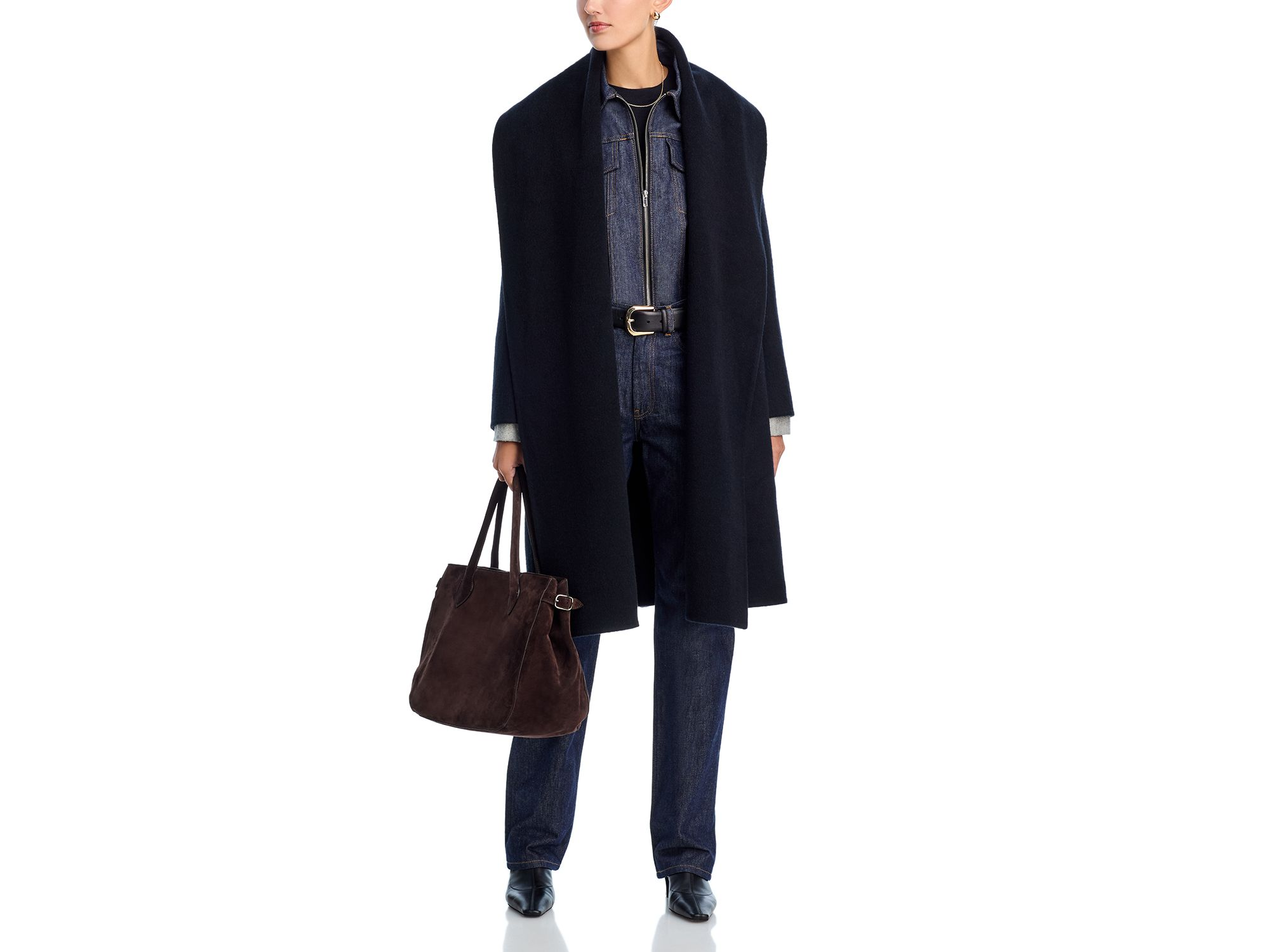 Yael Wool Blend Belted Coat — Image 3