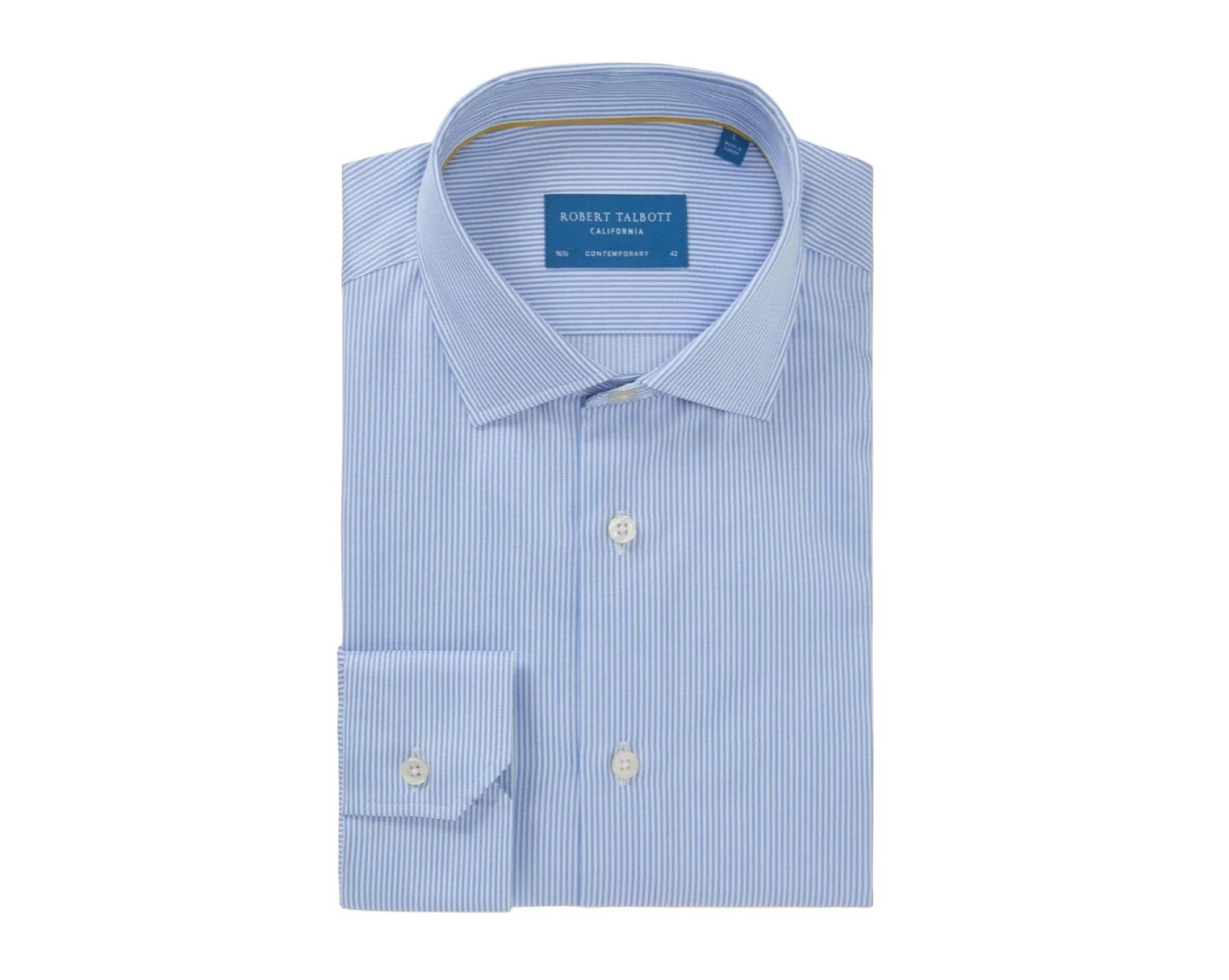 Reynolds Mini Stripe Twill Classic Fit Shirt — Image 4