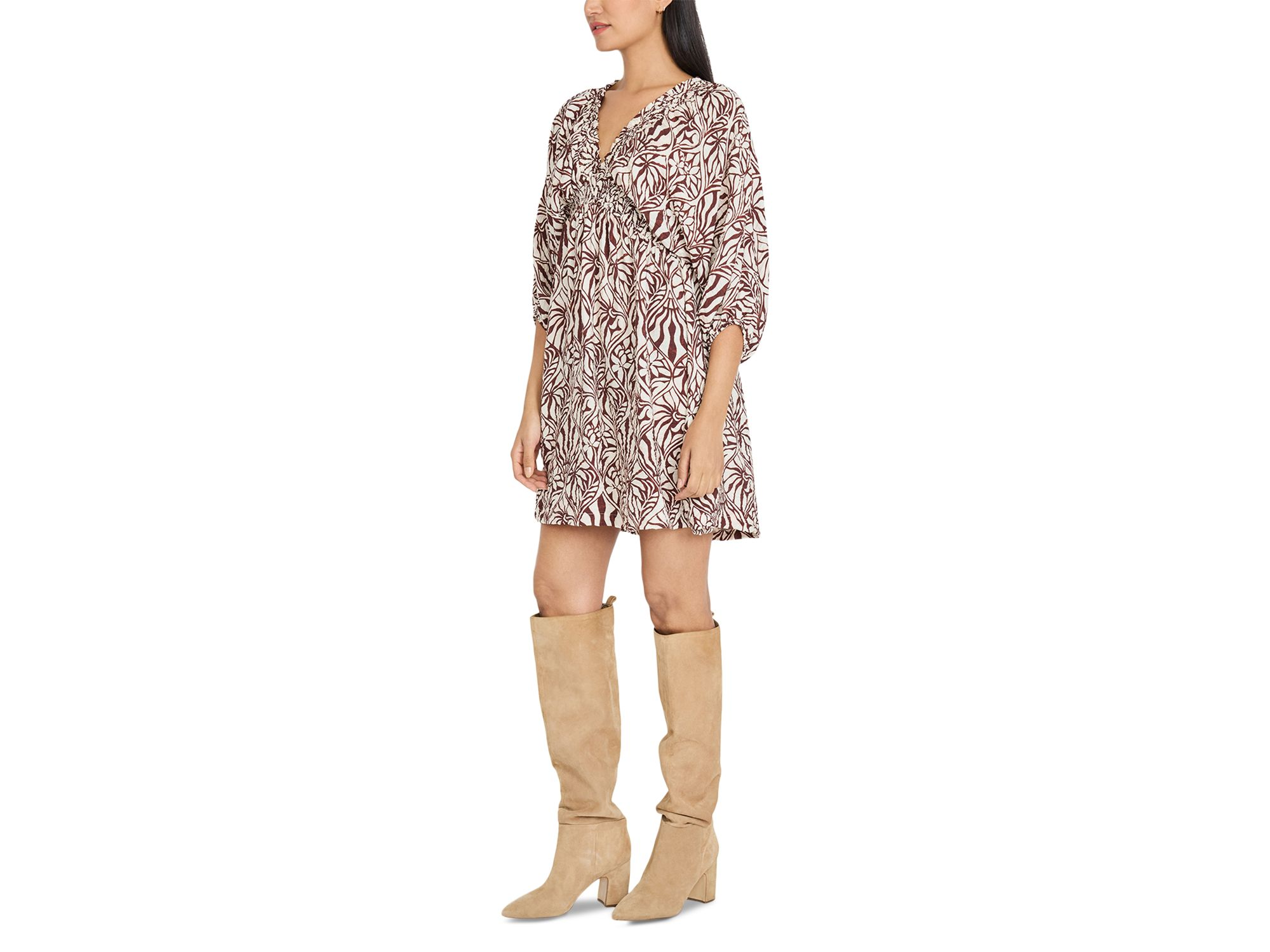 V Neck Mini Dress — Image 3