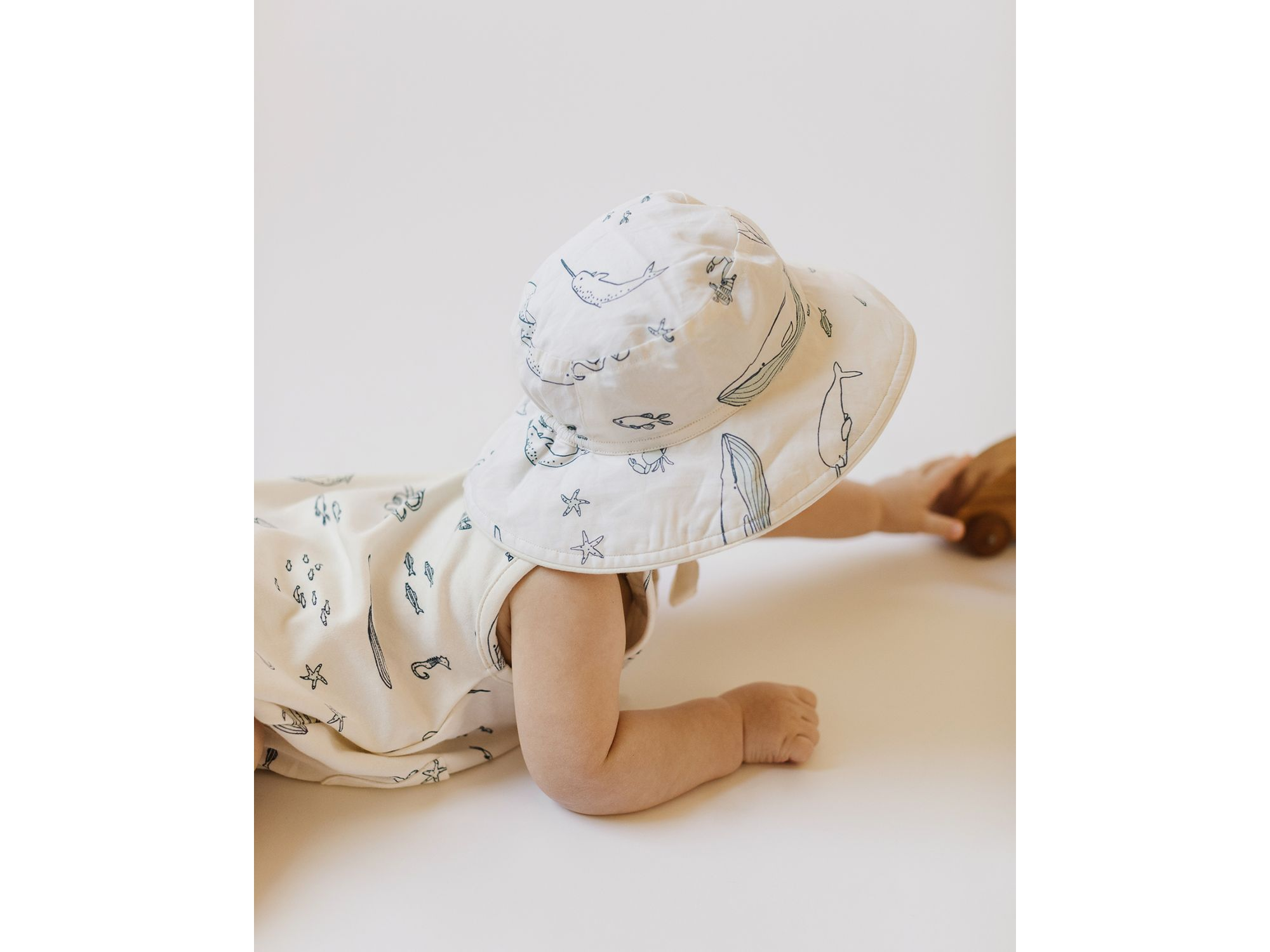 Unisex Life Aquatic Cotton Bucket Hat - Baby — Image 3