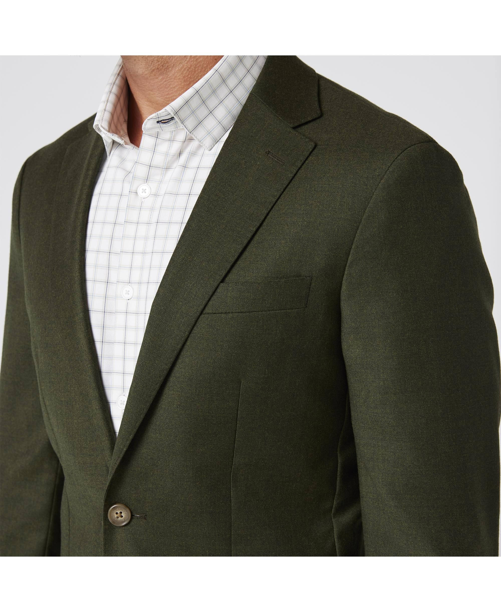 Lavelle Midweight Blazer Dark Olive Heather — Image 3
