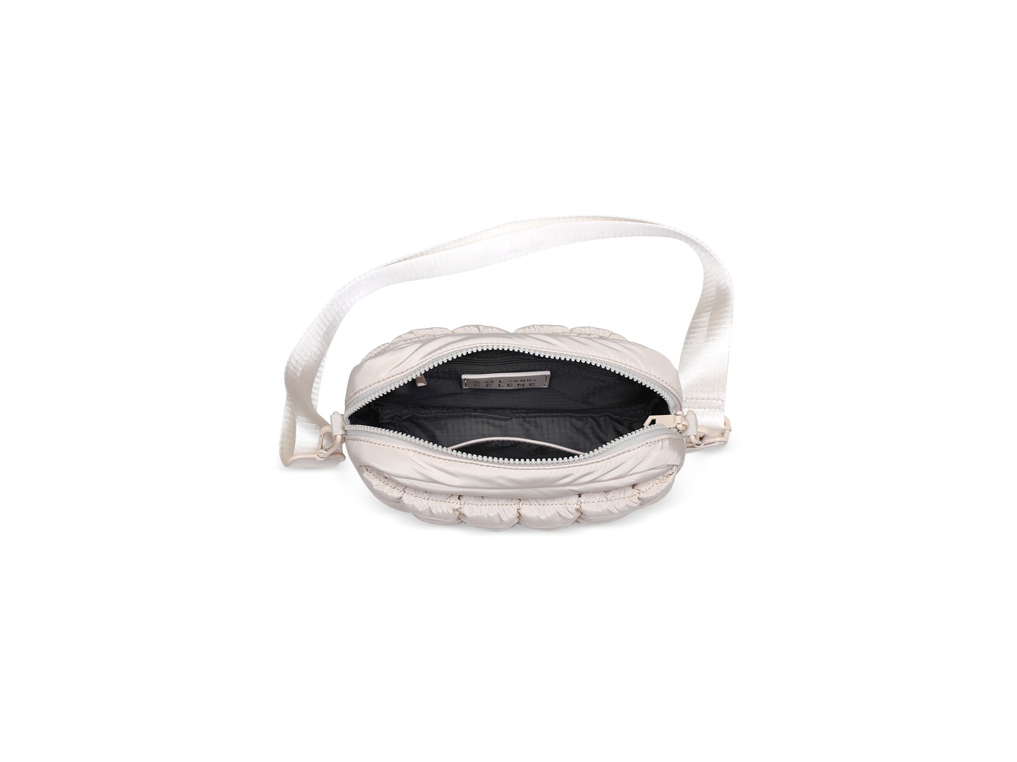 Quilted Medium Nylon Crossbody — Image 7