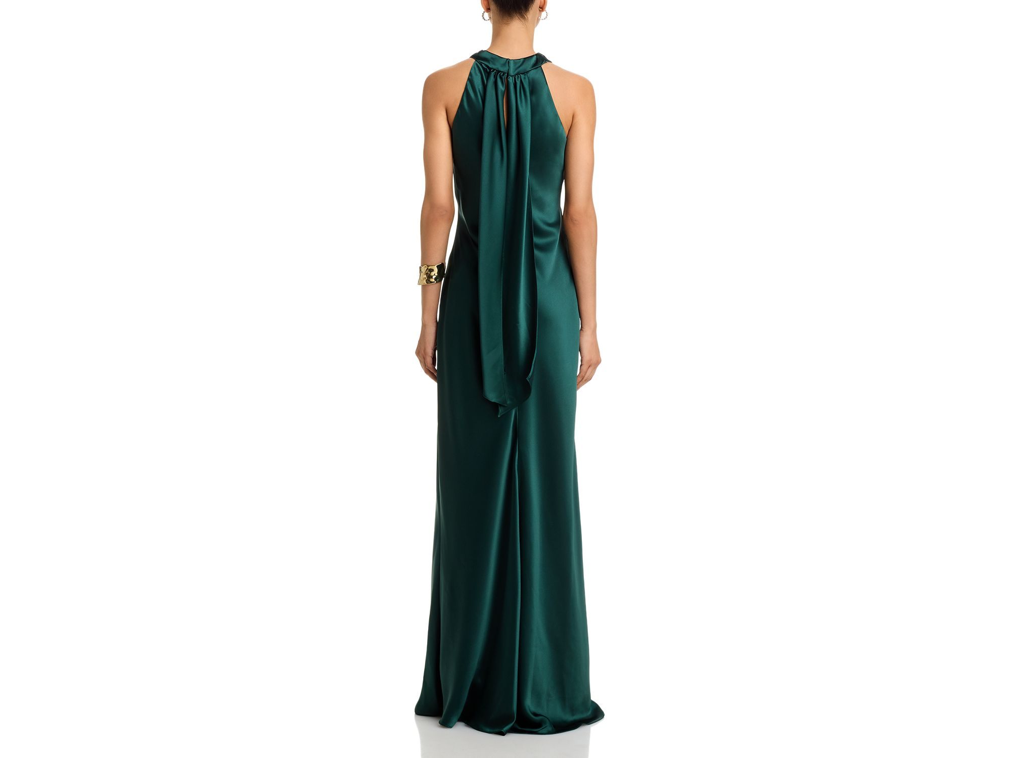 Sleeveless Satin Gown - Exclusive — Image 4