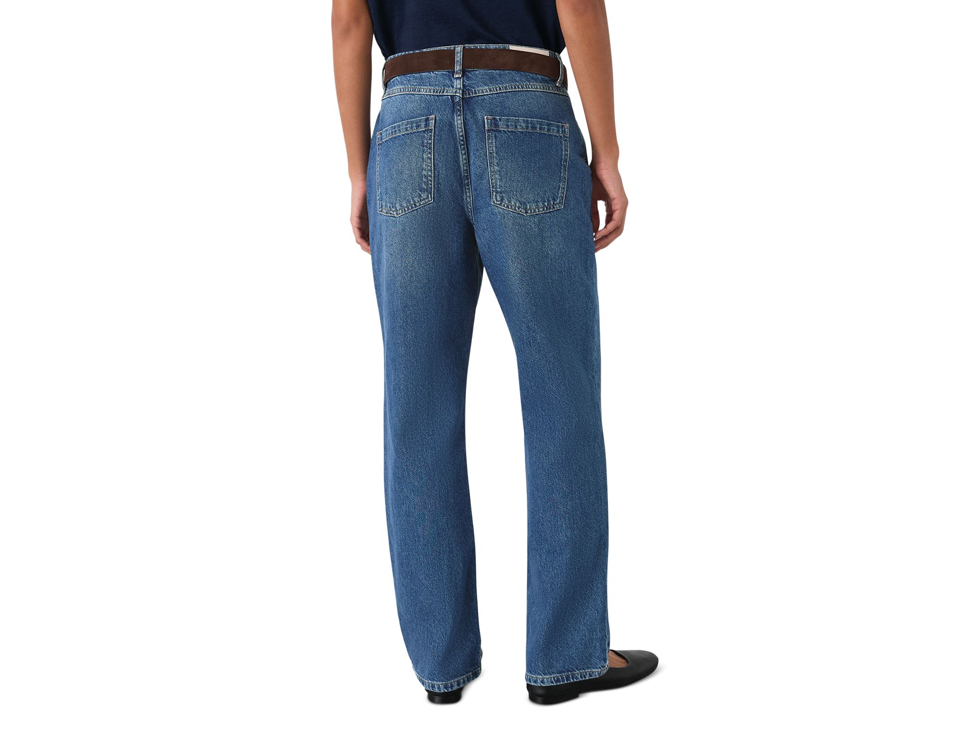 Authentic Column Leg Jeans in Denim — Image 3