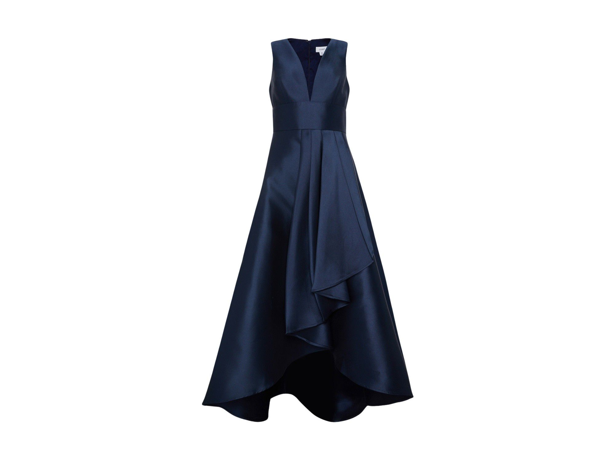 Sleeveless Plunge Waterfall Maxi Dress — Image 3