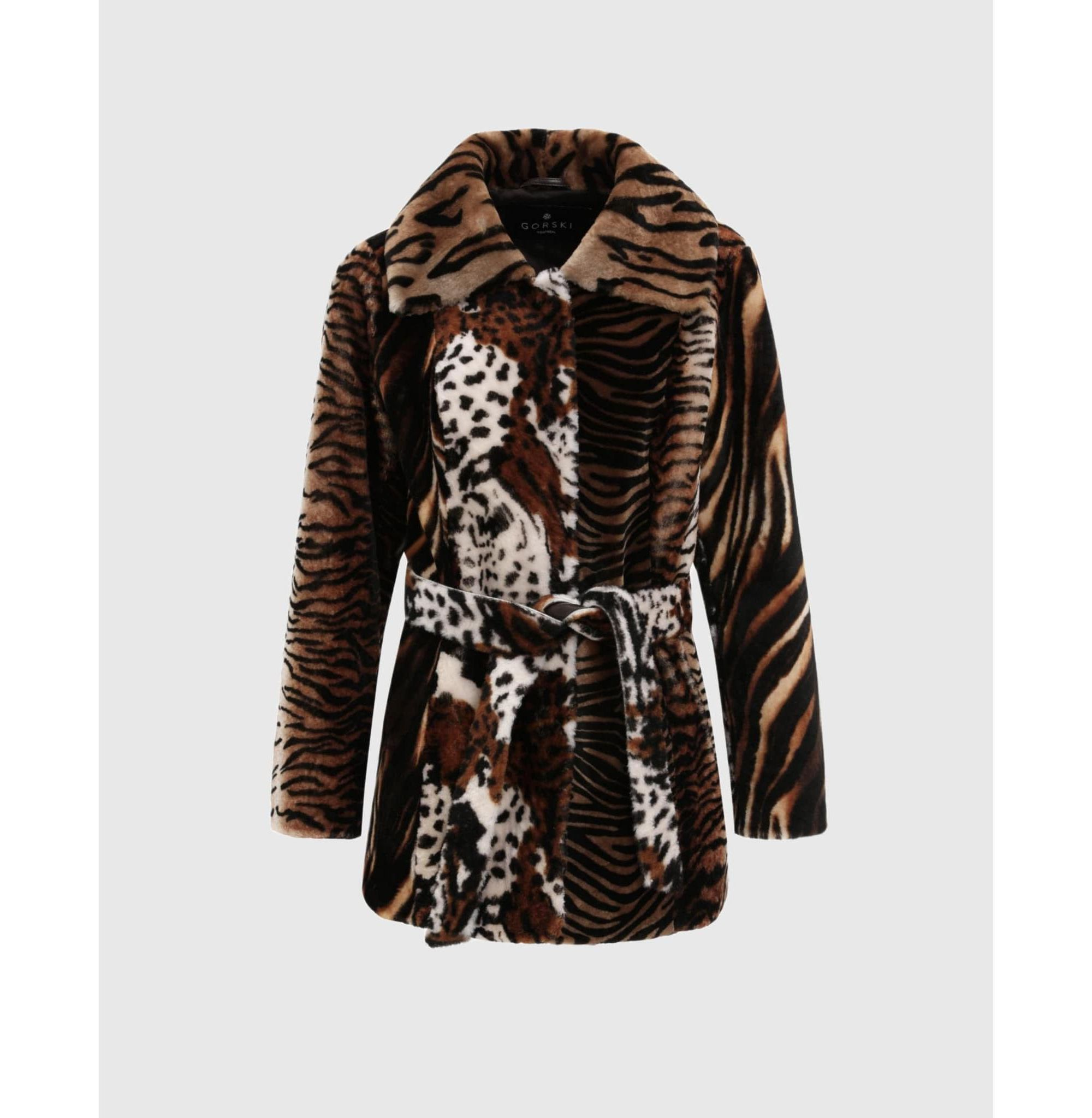 Shearling Jacket with Belt — Image 4
