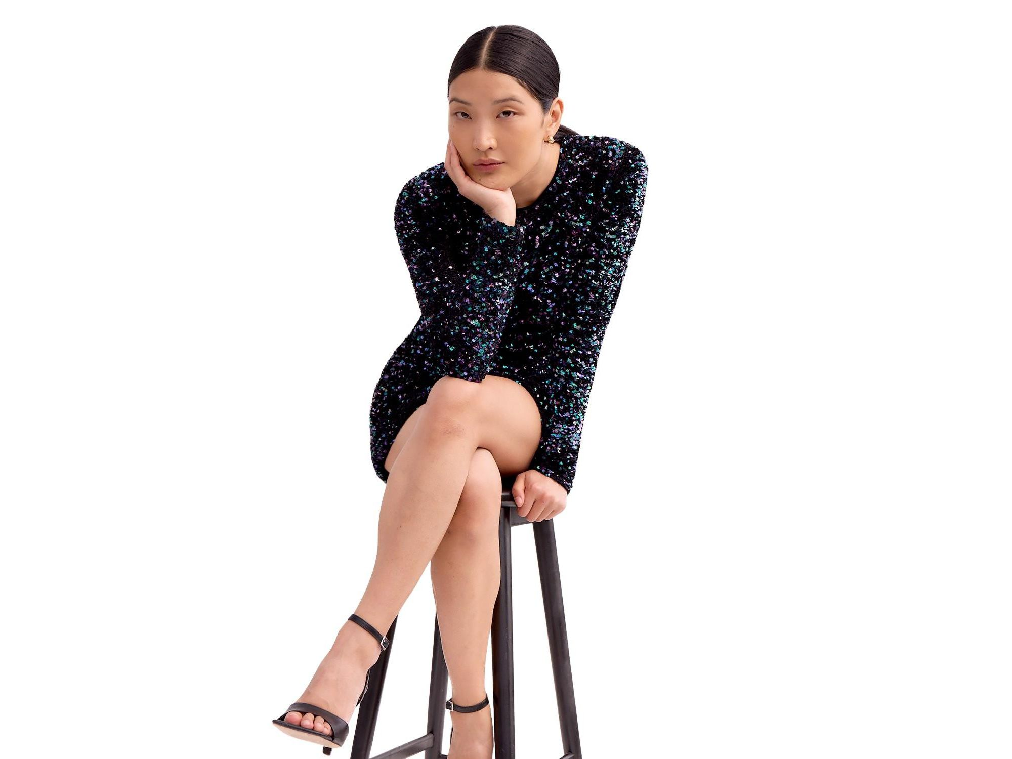 Evie Cluster Sequin Dress — Image 4