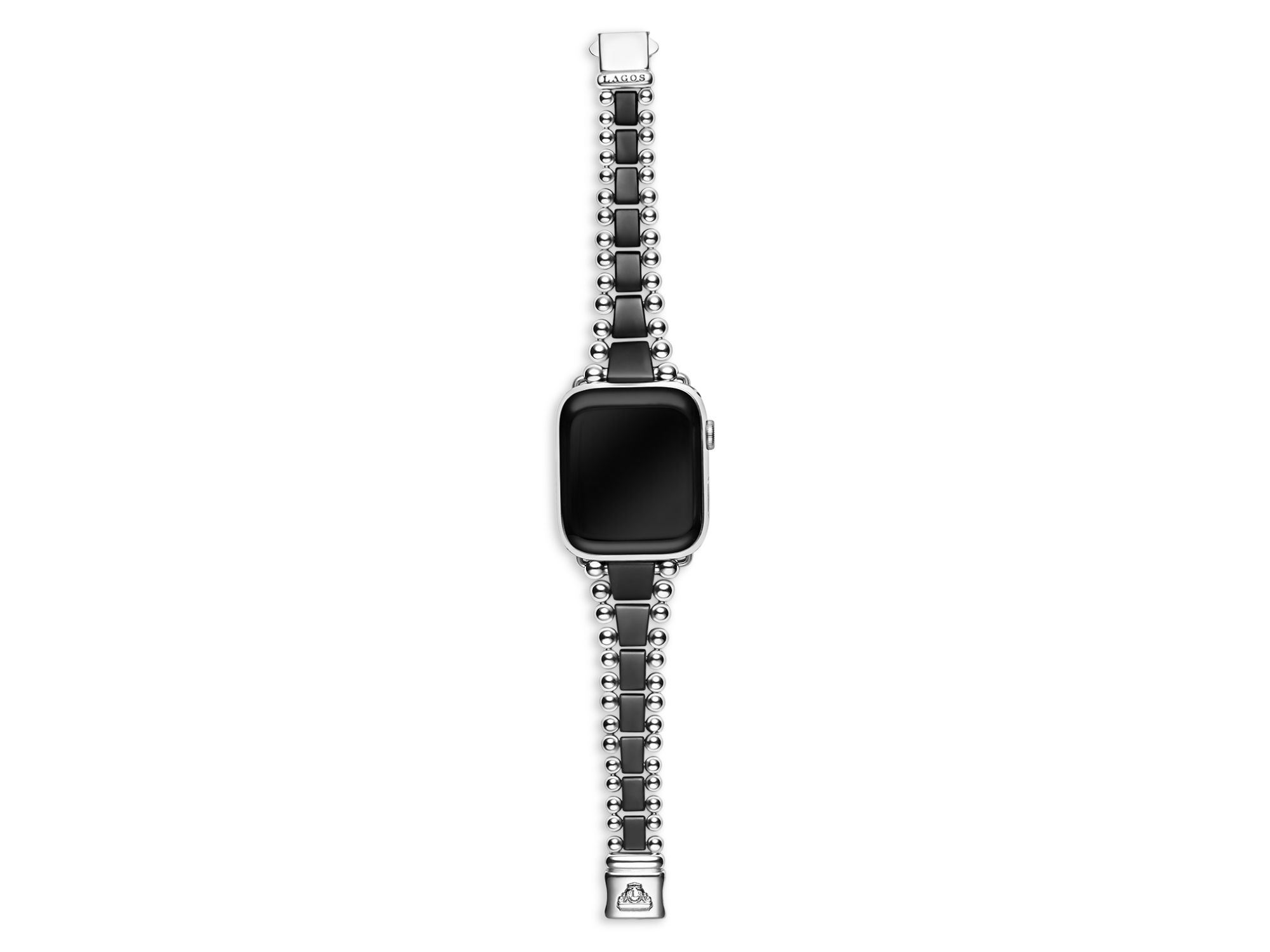Smart Caviar Black Ceramic & Stainless Steel Apple™ Watch Bracelet, 42mm - Exclusive — Image 4