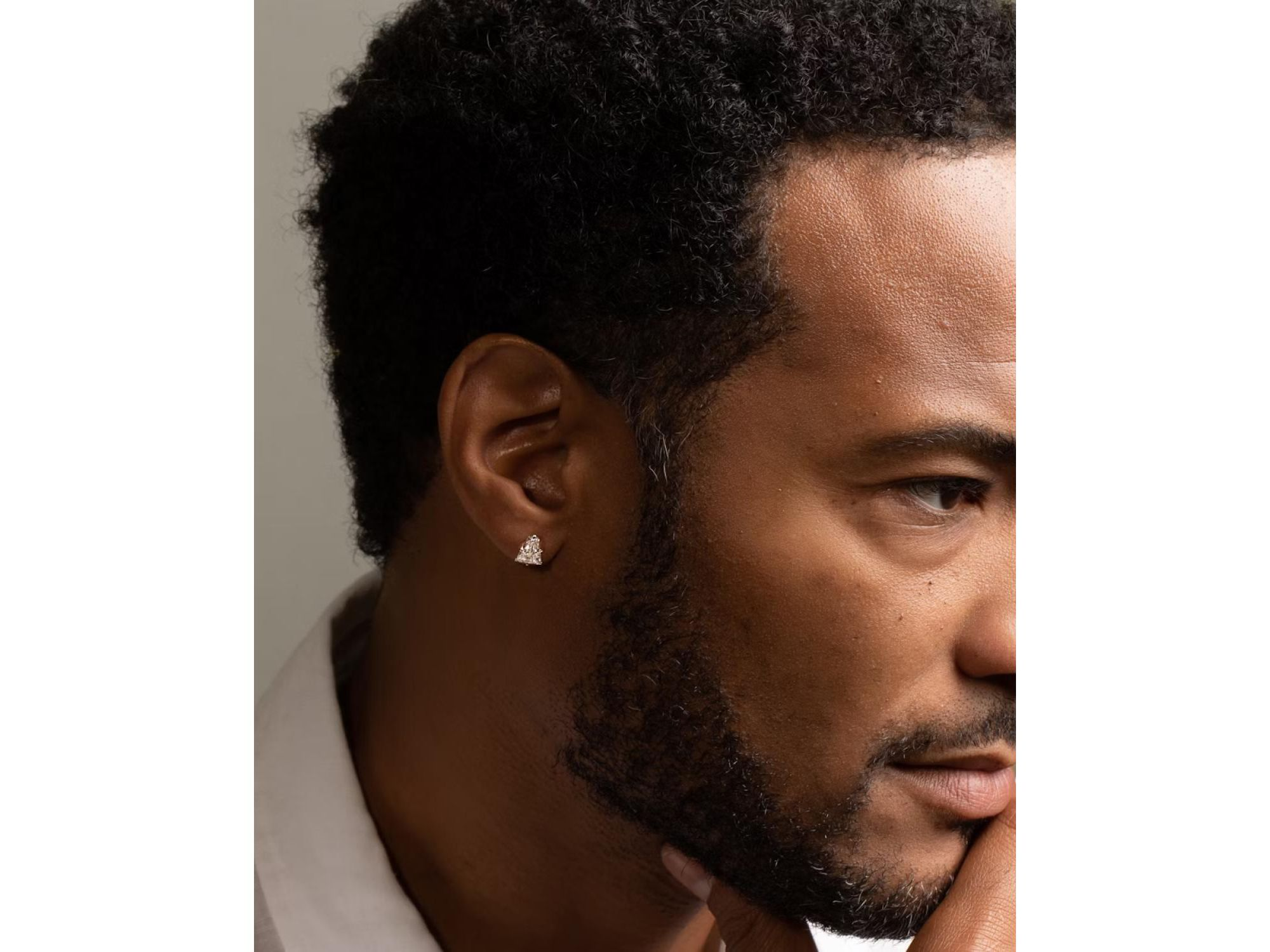 Iconic Lab-Grown Diamond Stud Earrings in 14K Yellow and White Gold, 1.5ctw Keystone Lab Grown Diamonds — Image 3