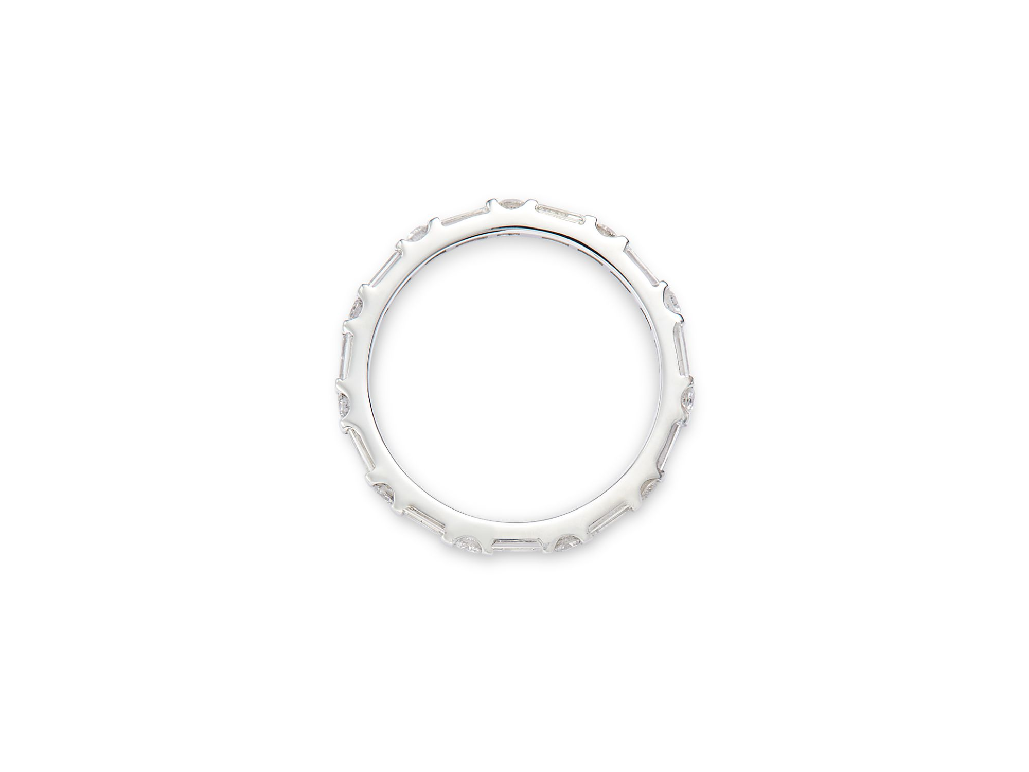 Diamond Eternity Band in 14K White Gold, 0.75 tcw — Image 3