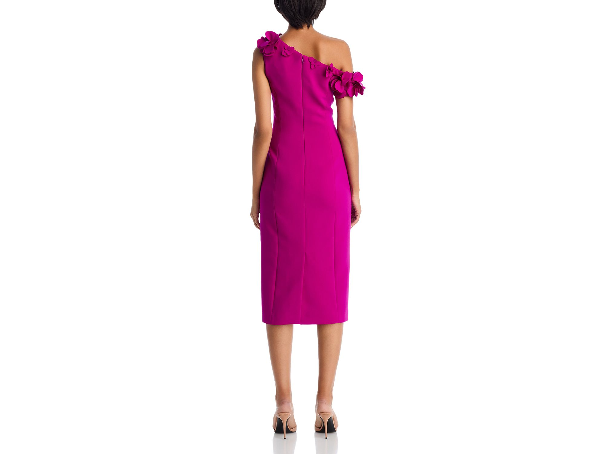 Flower Trim Sheath Dress — Image 4