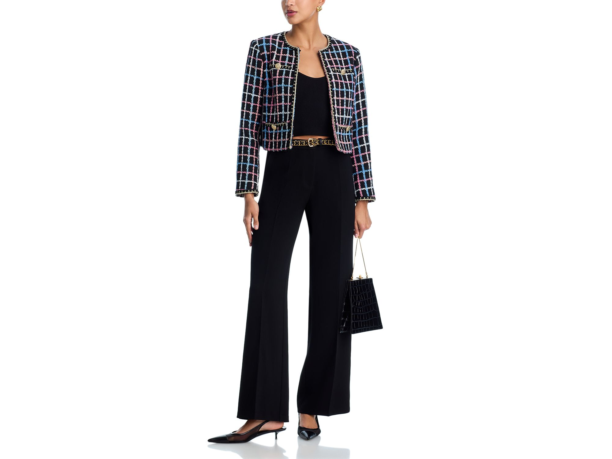 Chainlink Print Tweed Jacket — Image 6