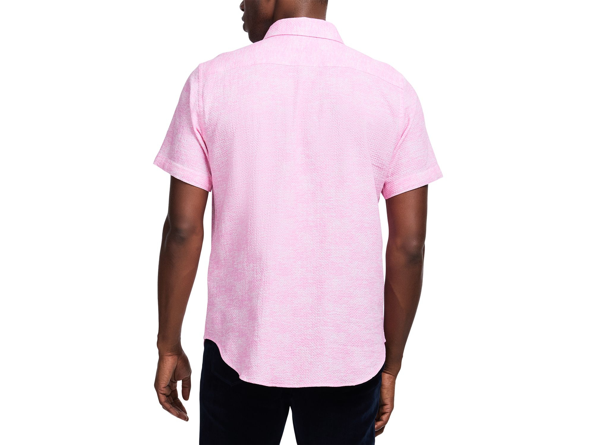 Reid Textured Short Sleeve Woven Shirt — Image 3