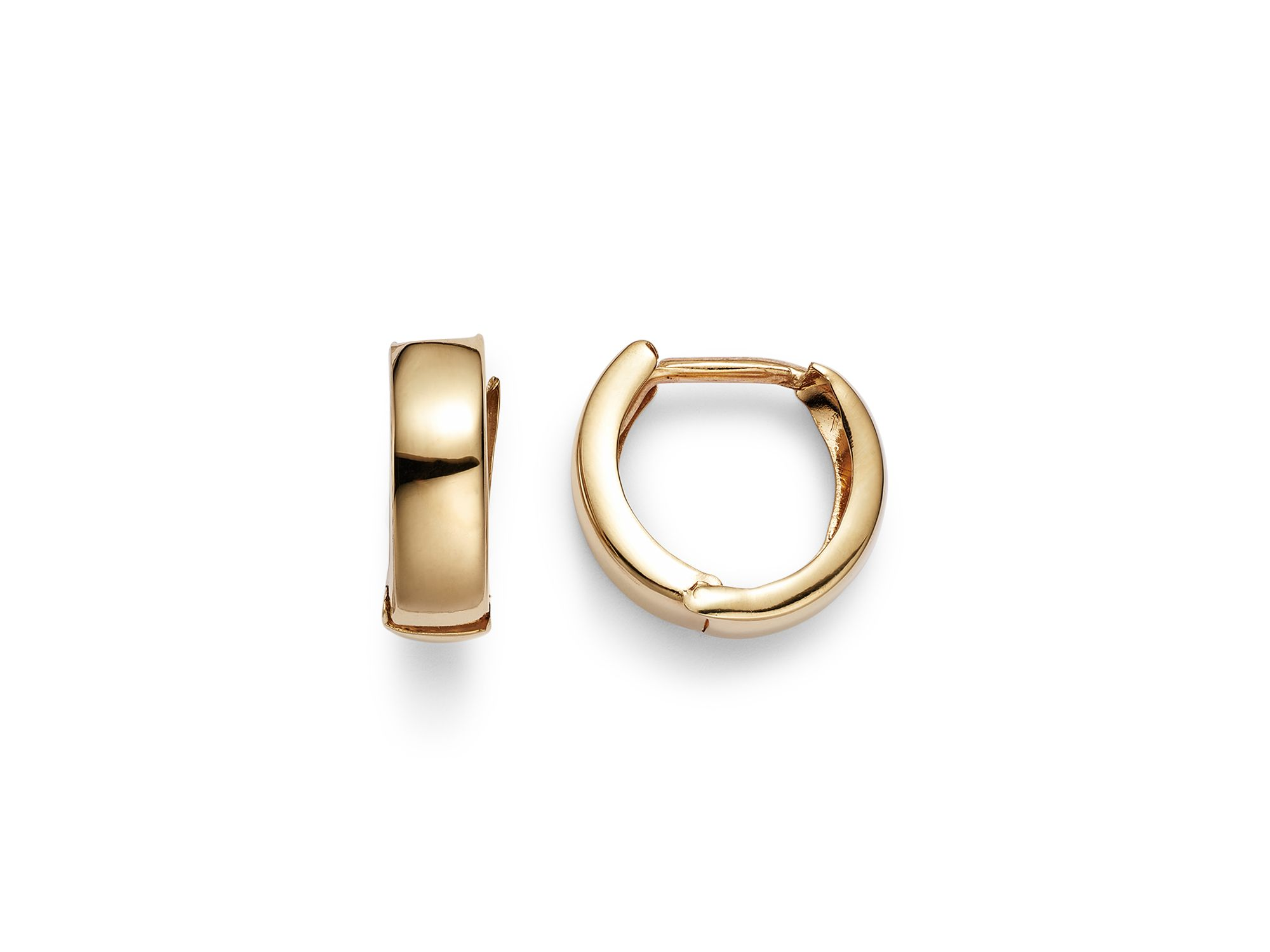 Huggie Hoop Earrings in 14K Yellow Gold — Image 3