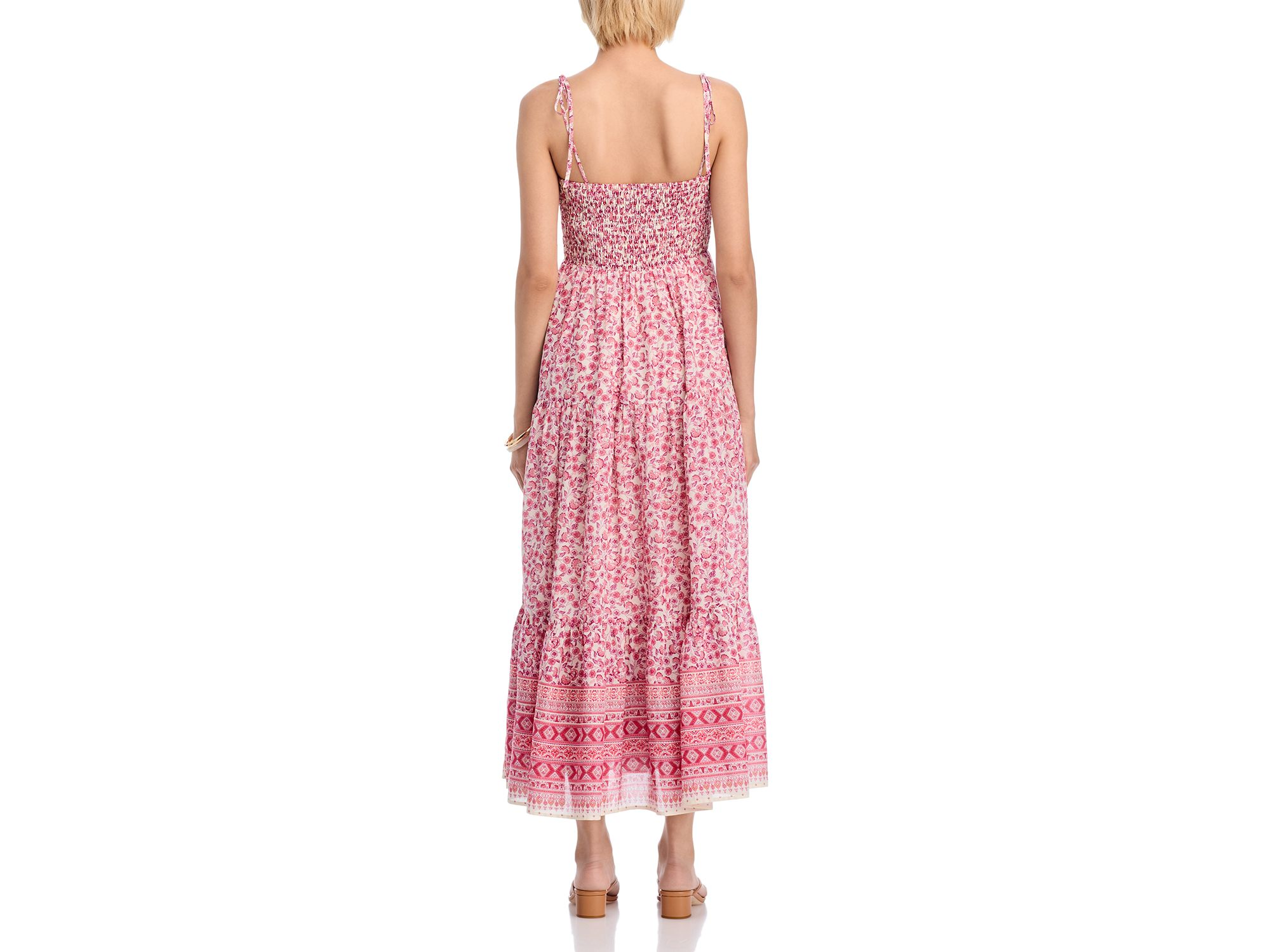 Border Smocked Maxi Dress - Exclusive — Image 4