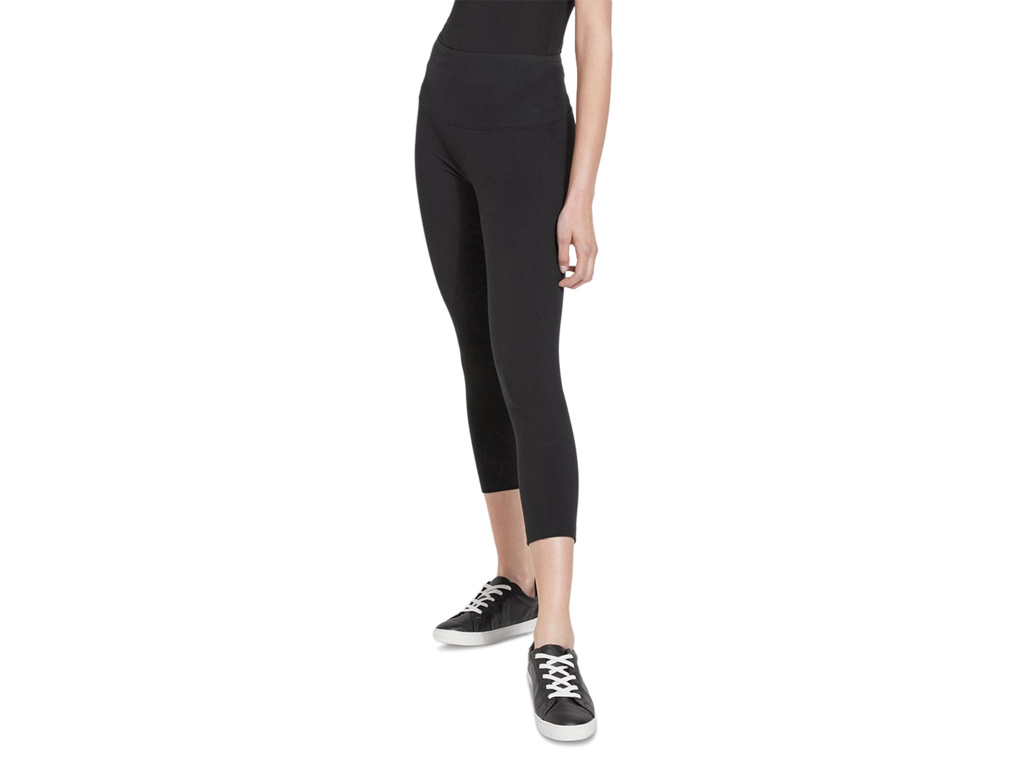 Cotton Stretch Cropped Leggings — Image 7
