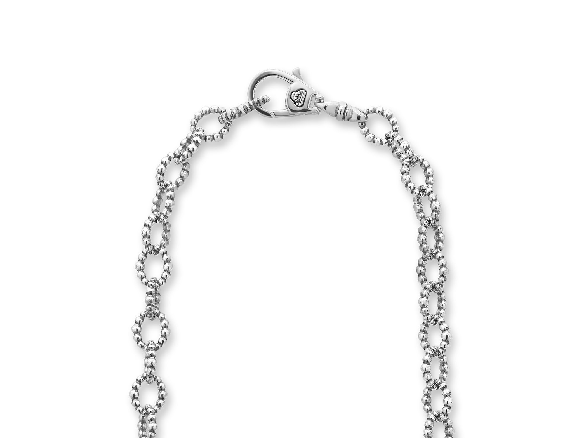 Sterling Caviar Spark Diamond Multi Circle Statement Necklace, 18" — Image 5