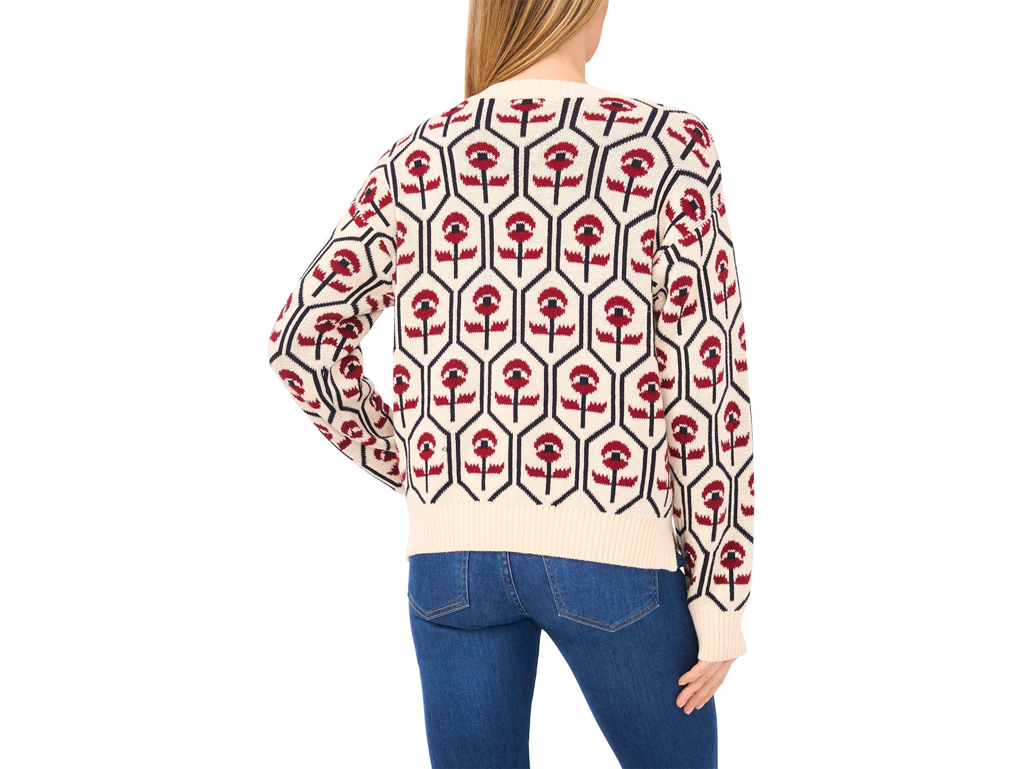 Flower Jacquard Sweater — Image 3