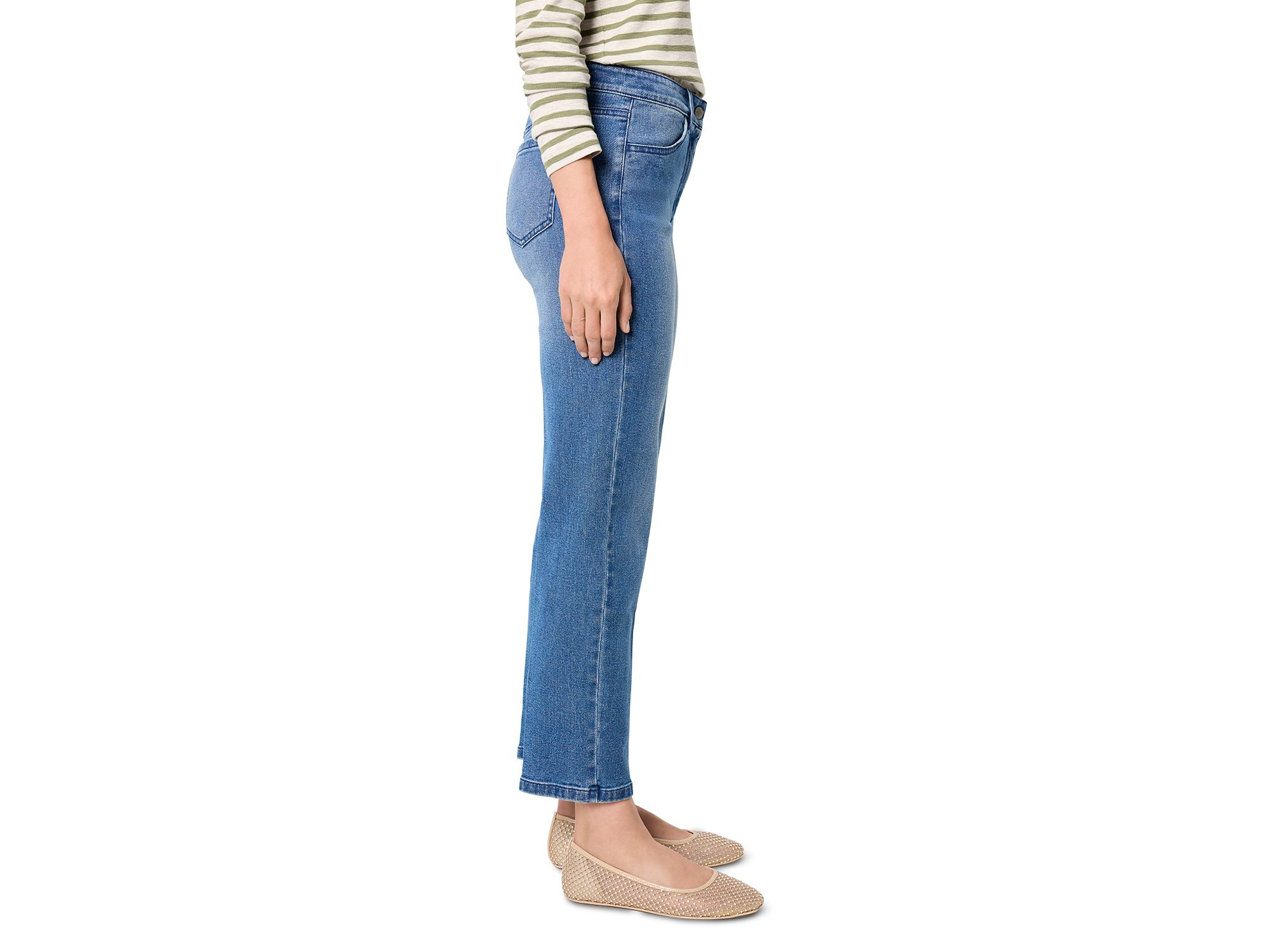 High Rise Straight Leg Jeans in Uptown — Image 7