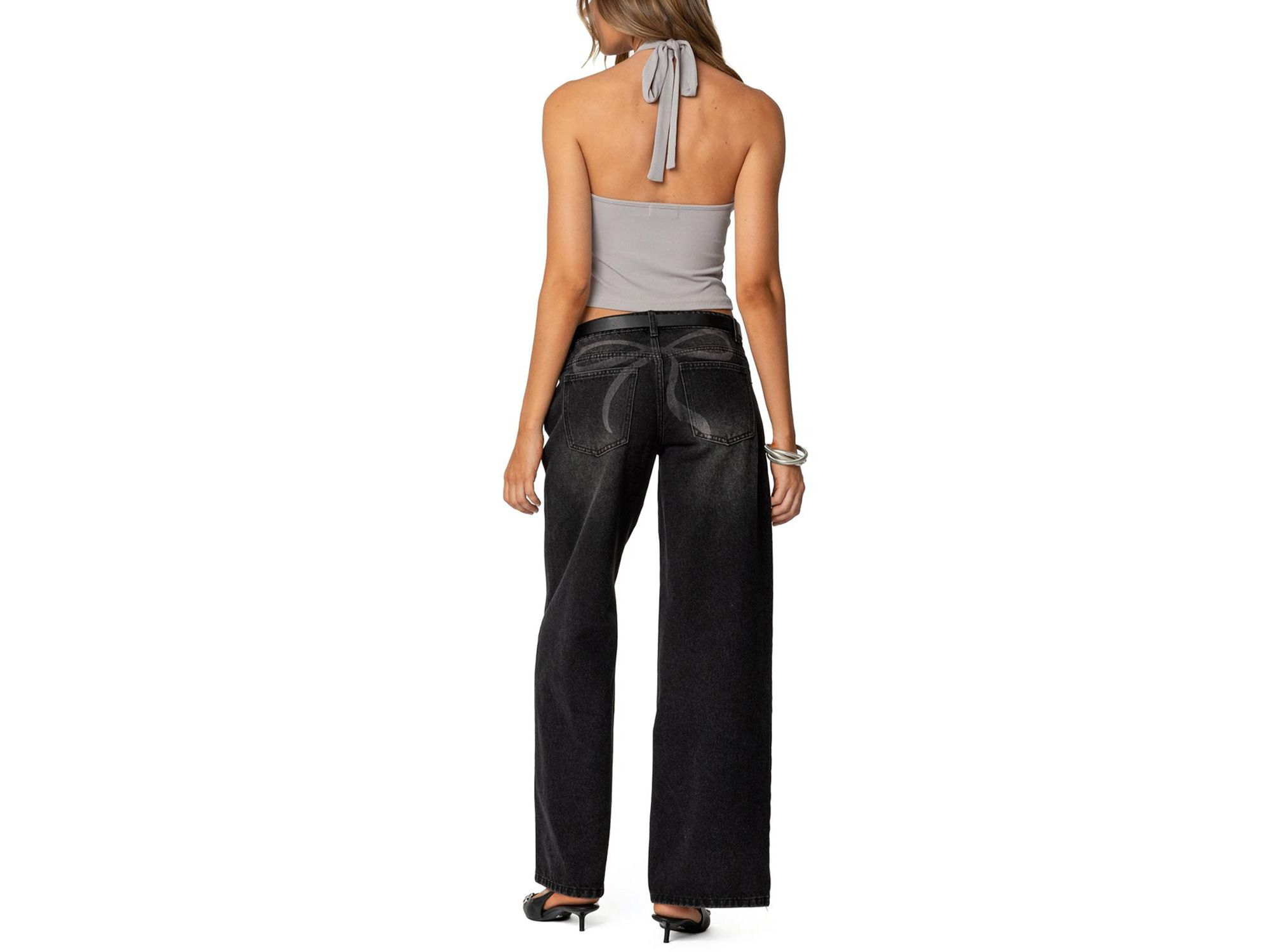 Reissa Criss Cross Halter Top — Image 3