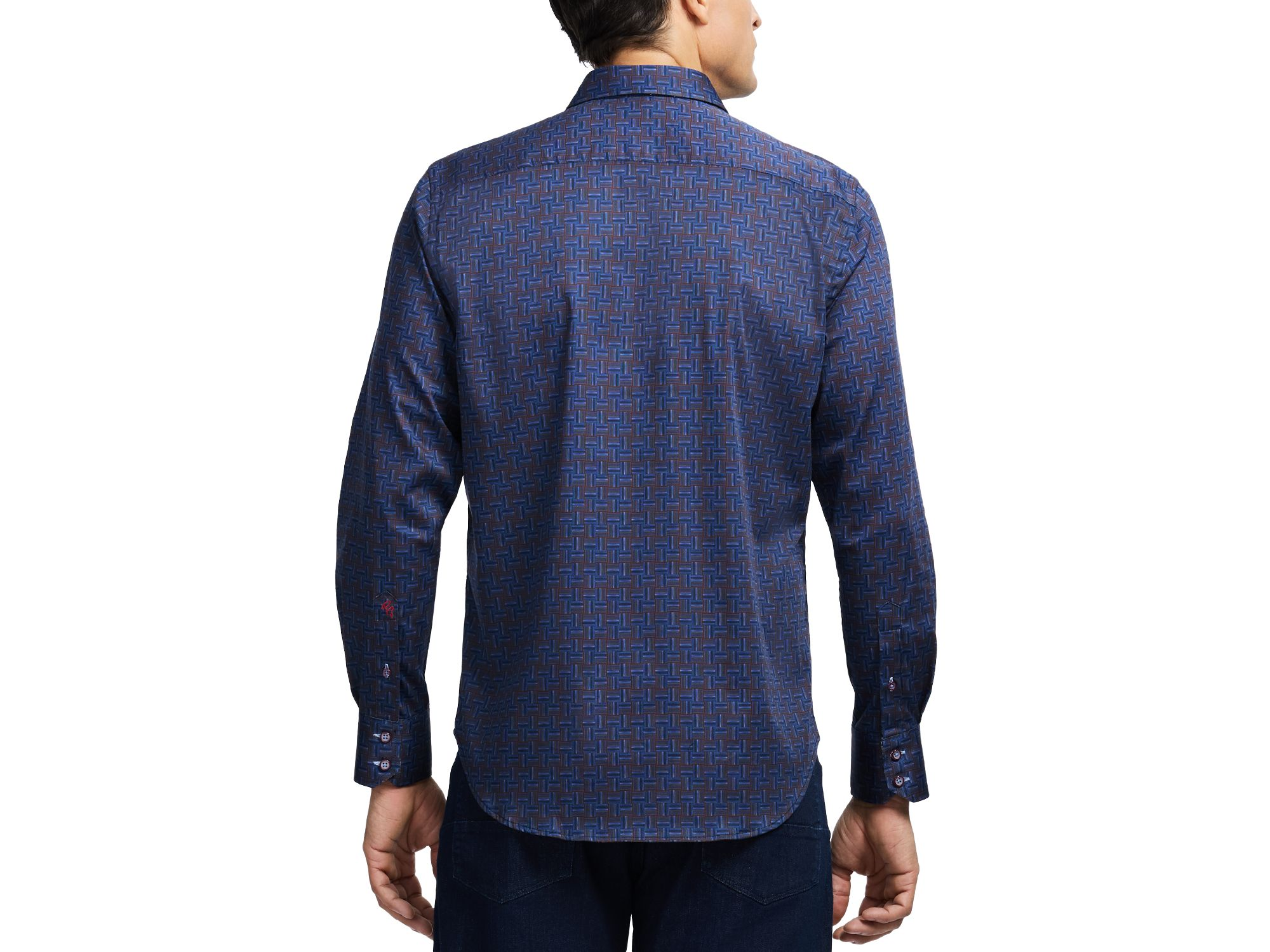 Talbot Cotton Blend Button Down Shirt — Image 3