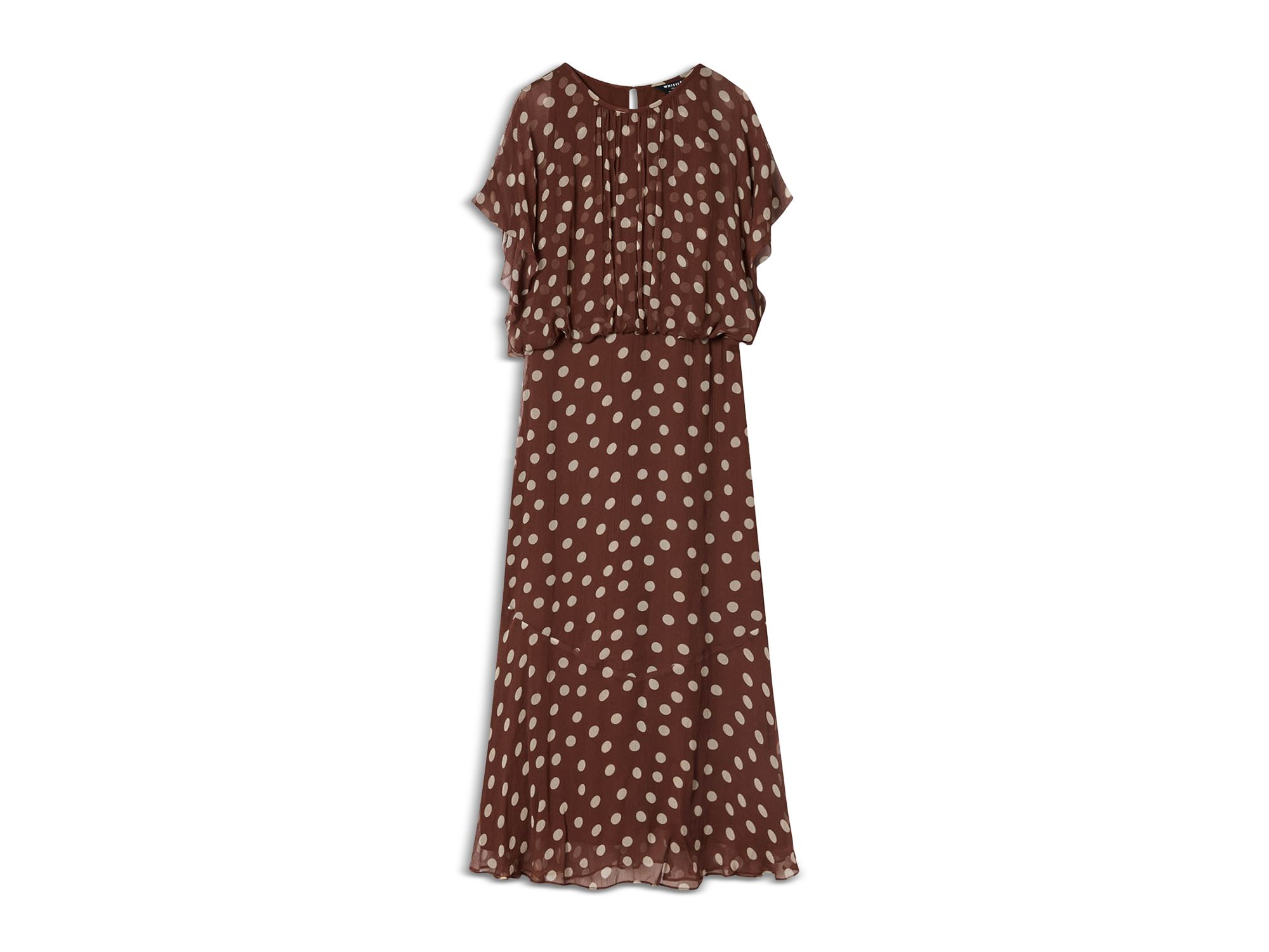 Petites Polka Dot Print Midi Dress — Image 3