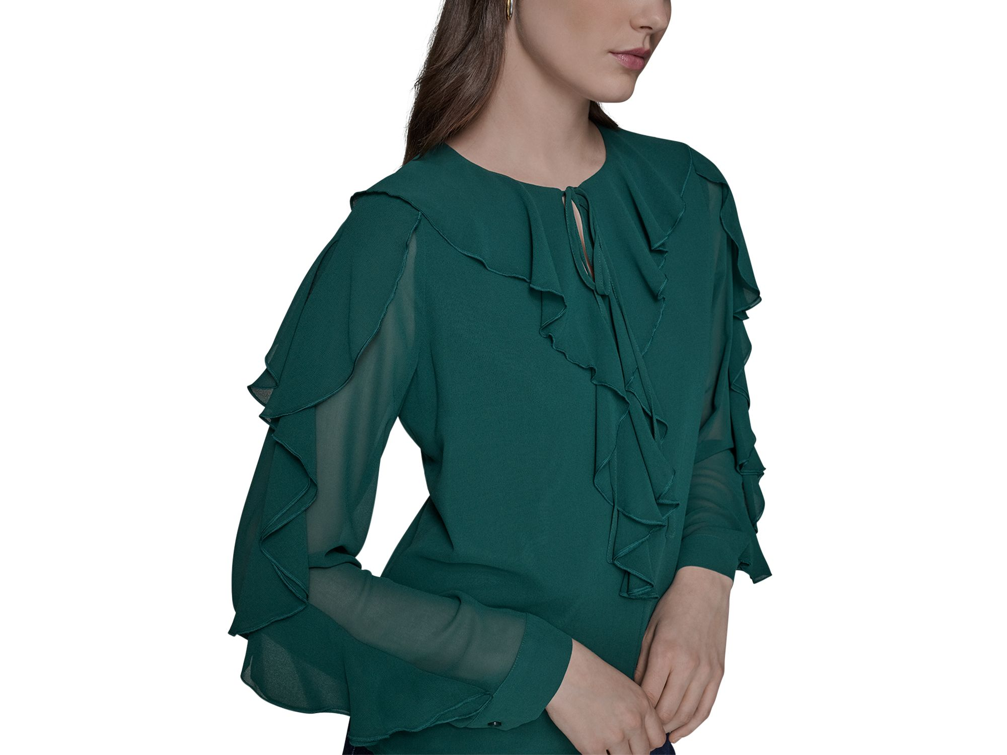 Loose Ruffle Blouse — Image 3
