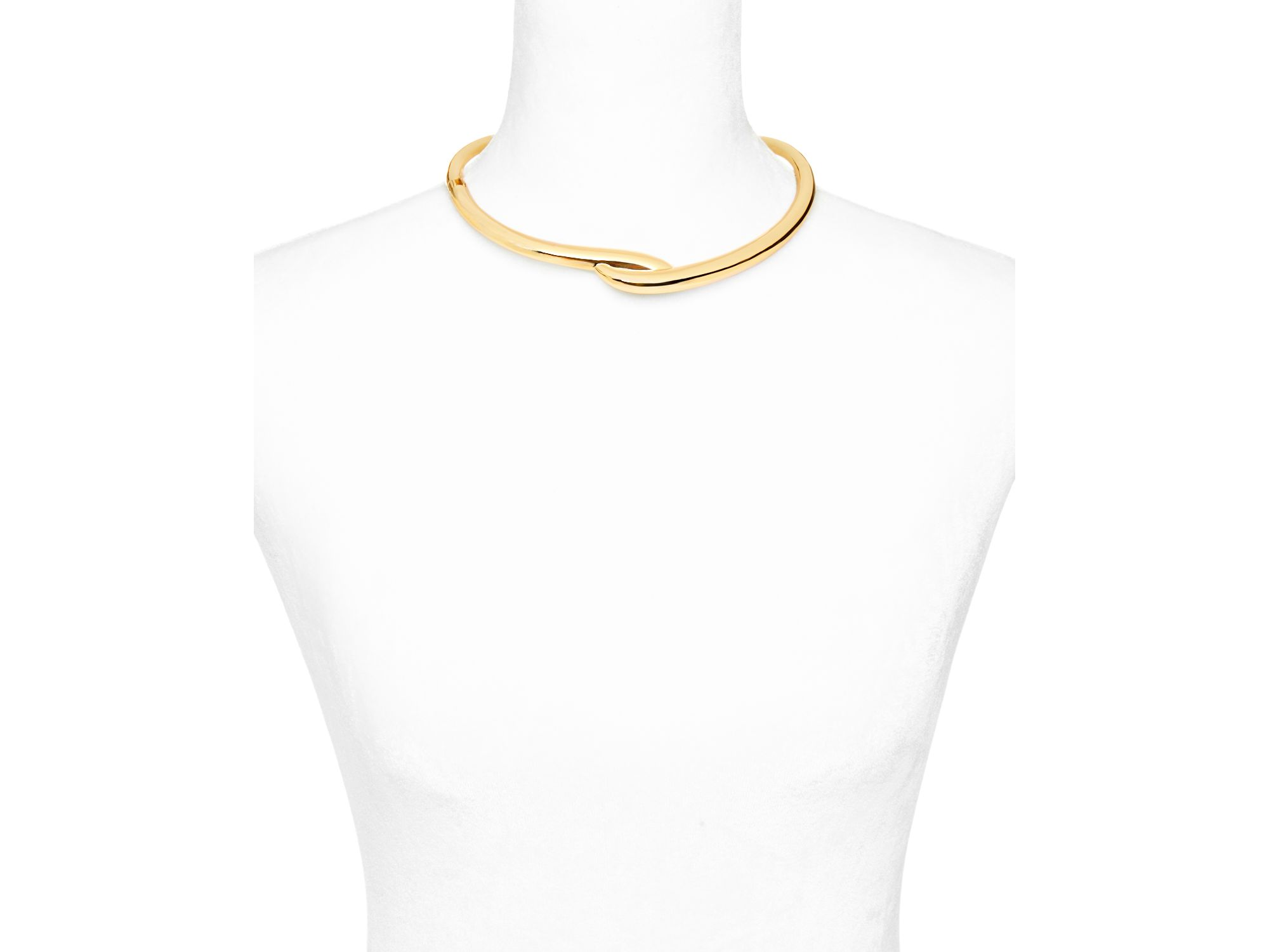 Structured Twist Collar Necklace, 13.5" - Exclusive — Image 3