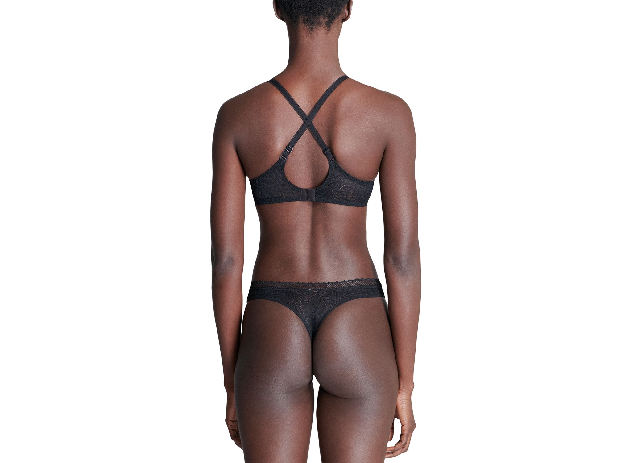 Comete Feather & Fan Lace Thong — Image 6