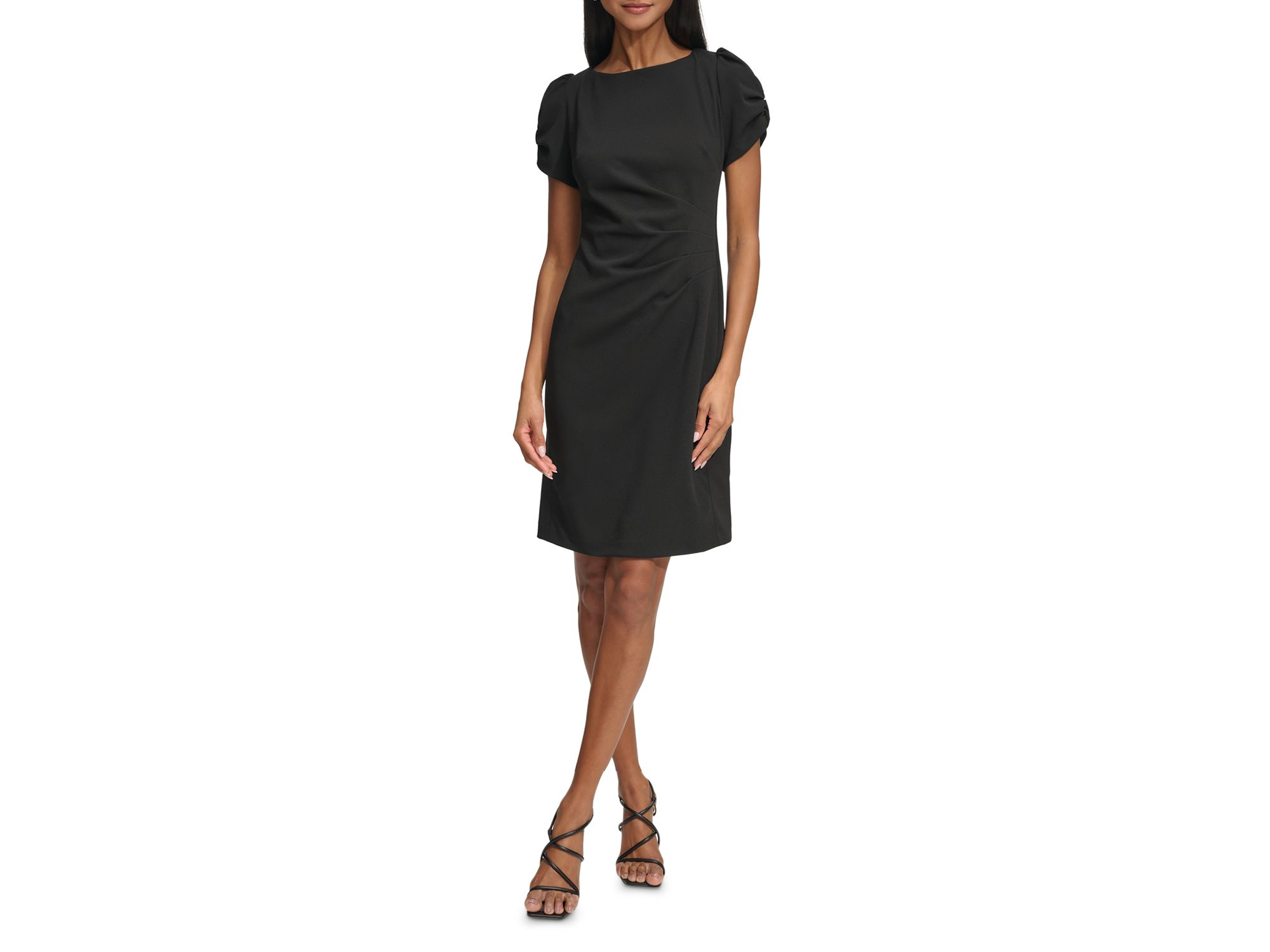 Ruched Sleeve Sheath Dress — Image 3