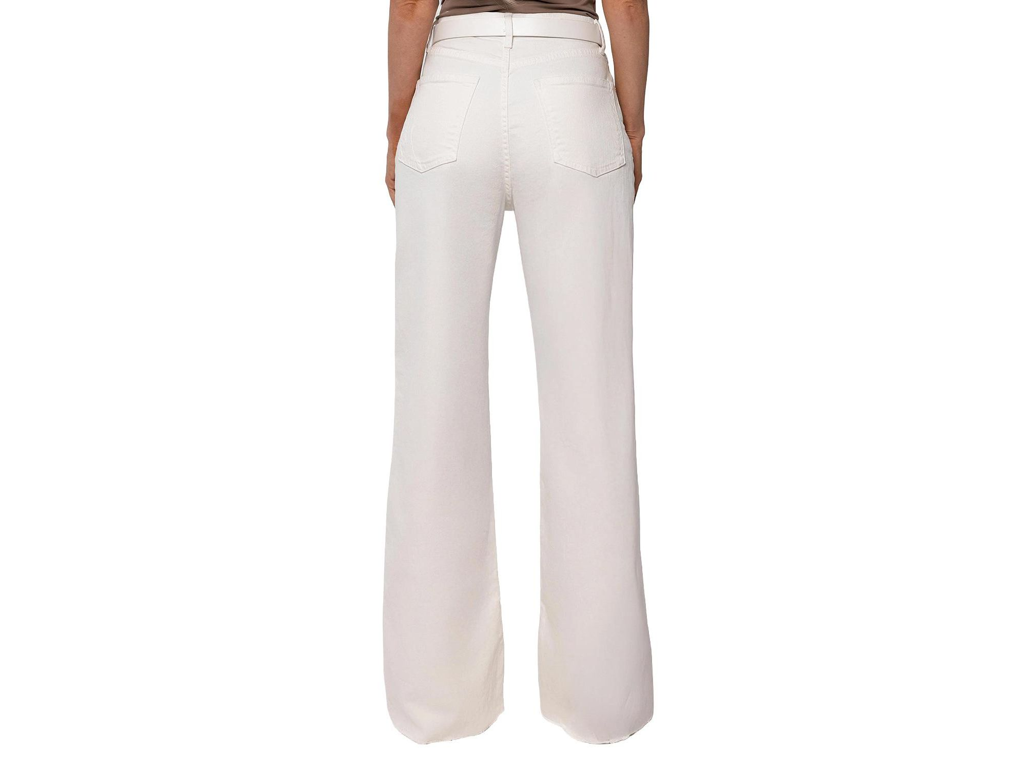 High Rise Phoenix Wide Leg Pant in White — Image 4