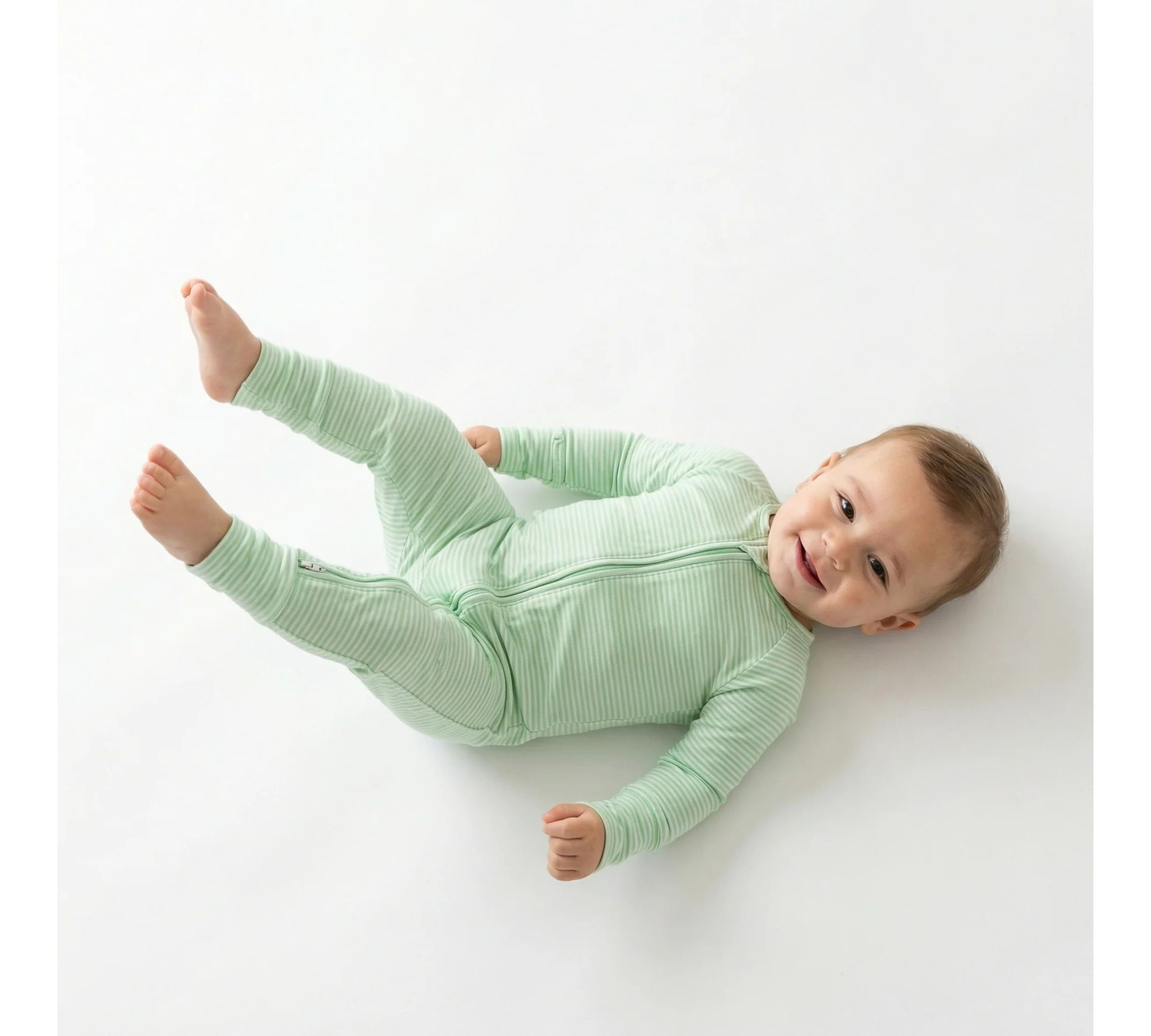 Boys' Pear Stripe Bamboo Sleeper - Baby — Image 3
