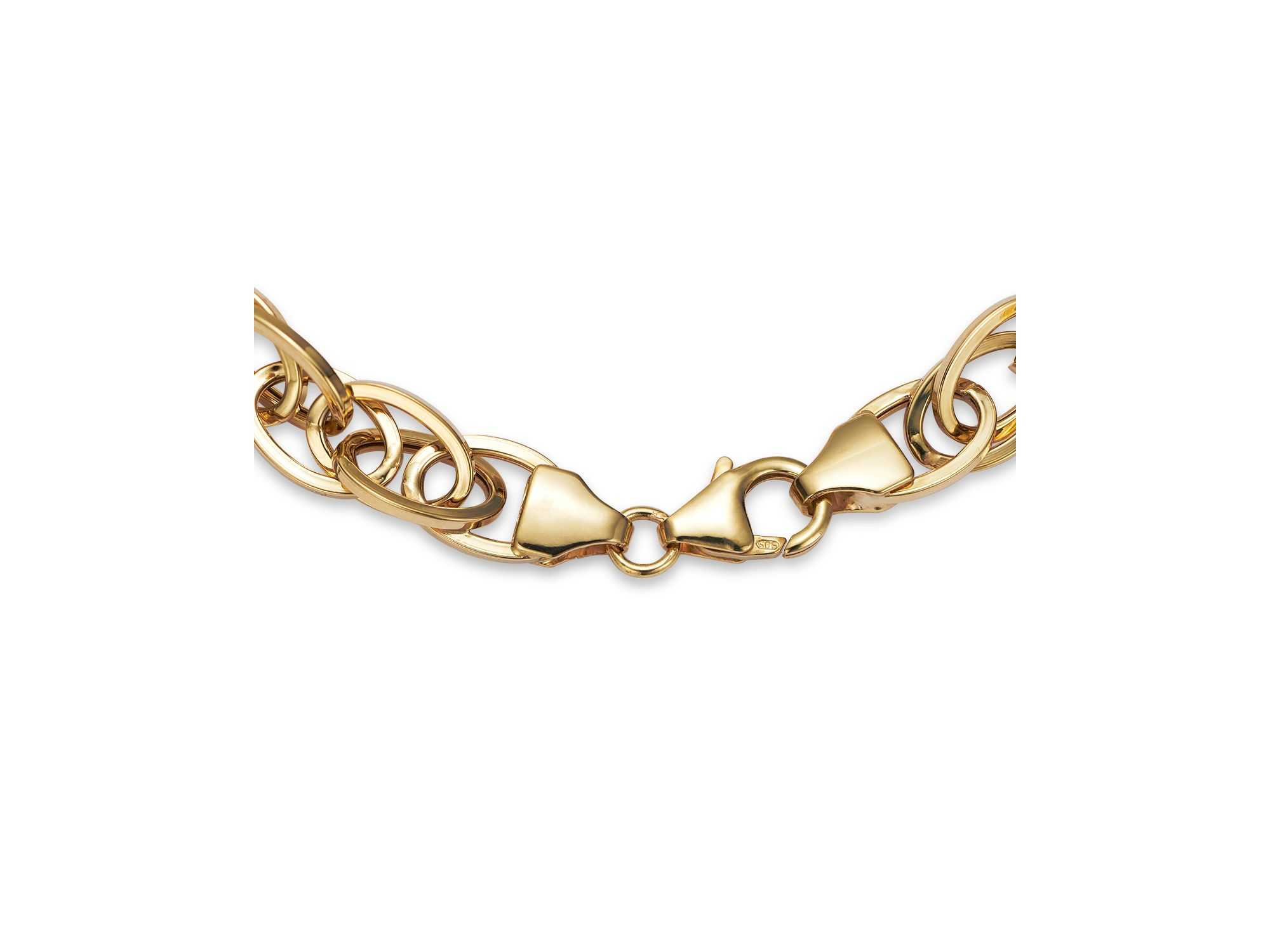 14K Yellow Gold Oval Link Chain Bracelet — Image 5