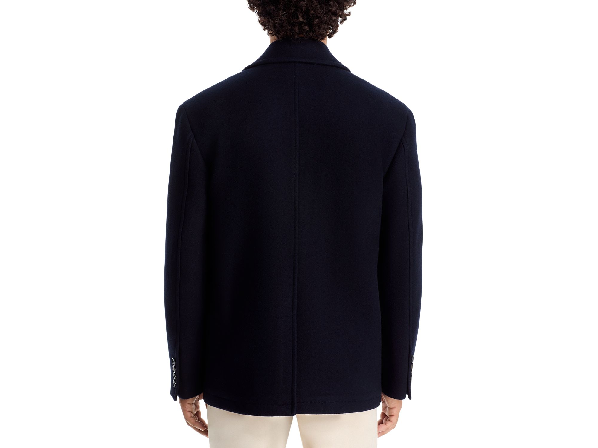 Wool & Cashmere Double Breasted Peacoat — Image 5