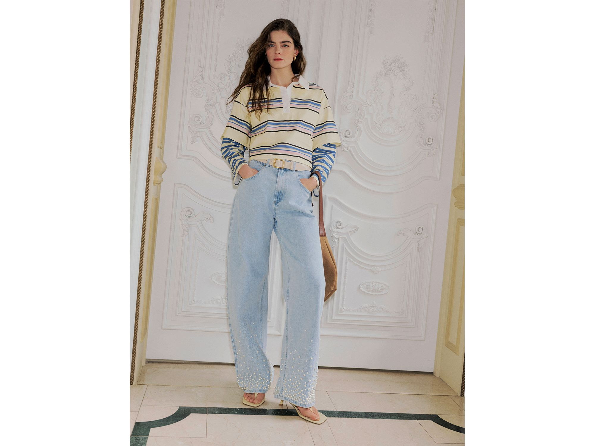 Multi Stripe Layered Long Sleeve Tee - Exclusive — Image 4